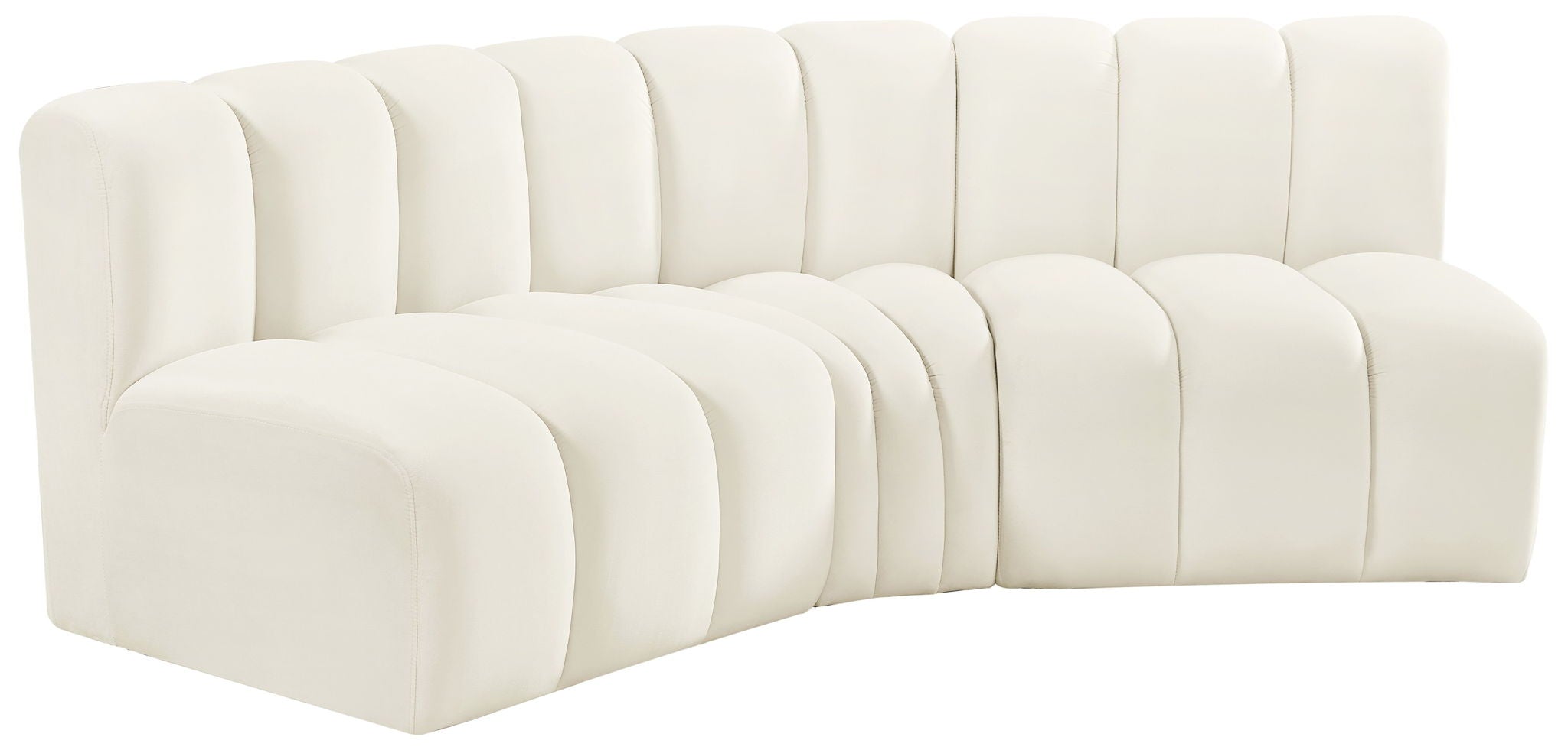 Arc - Velvet 3 Piece Modular Corner Sofa