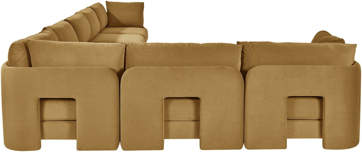 Hammond - Velvet Performance Fabric Upholstered 7 Piece Sectional