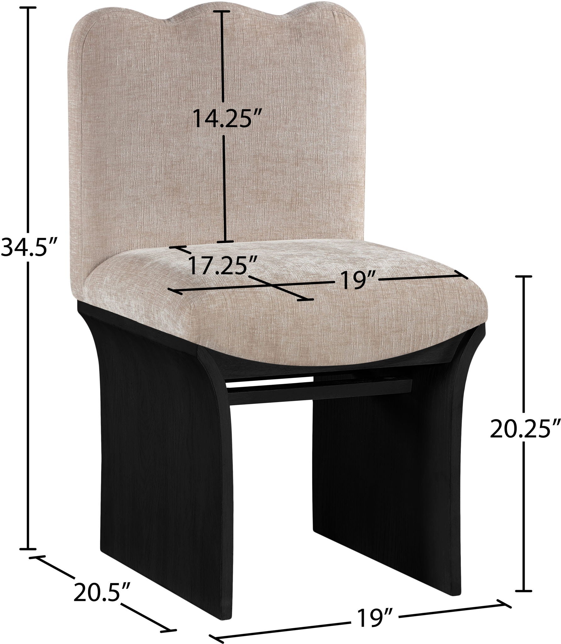 Shaw - Dining Chair - Black Base