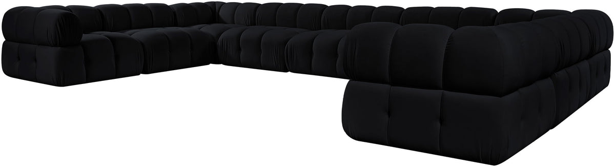 Orin - Velvet Performance Fabric Upholstered 9 Piece Sectional