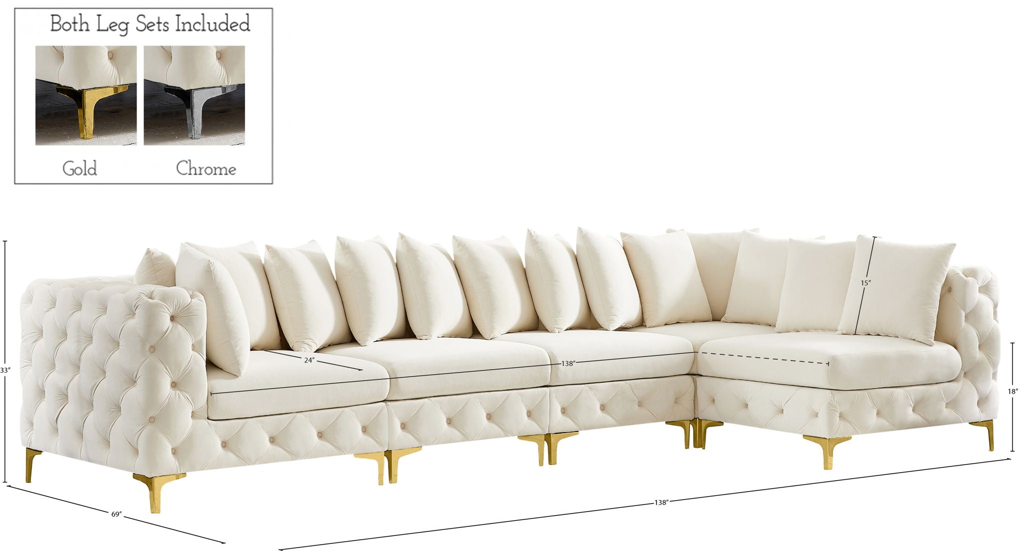 Tremblay - 5 Piece Modular Sectional