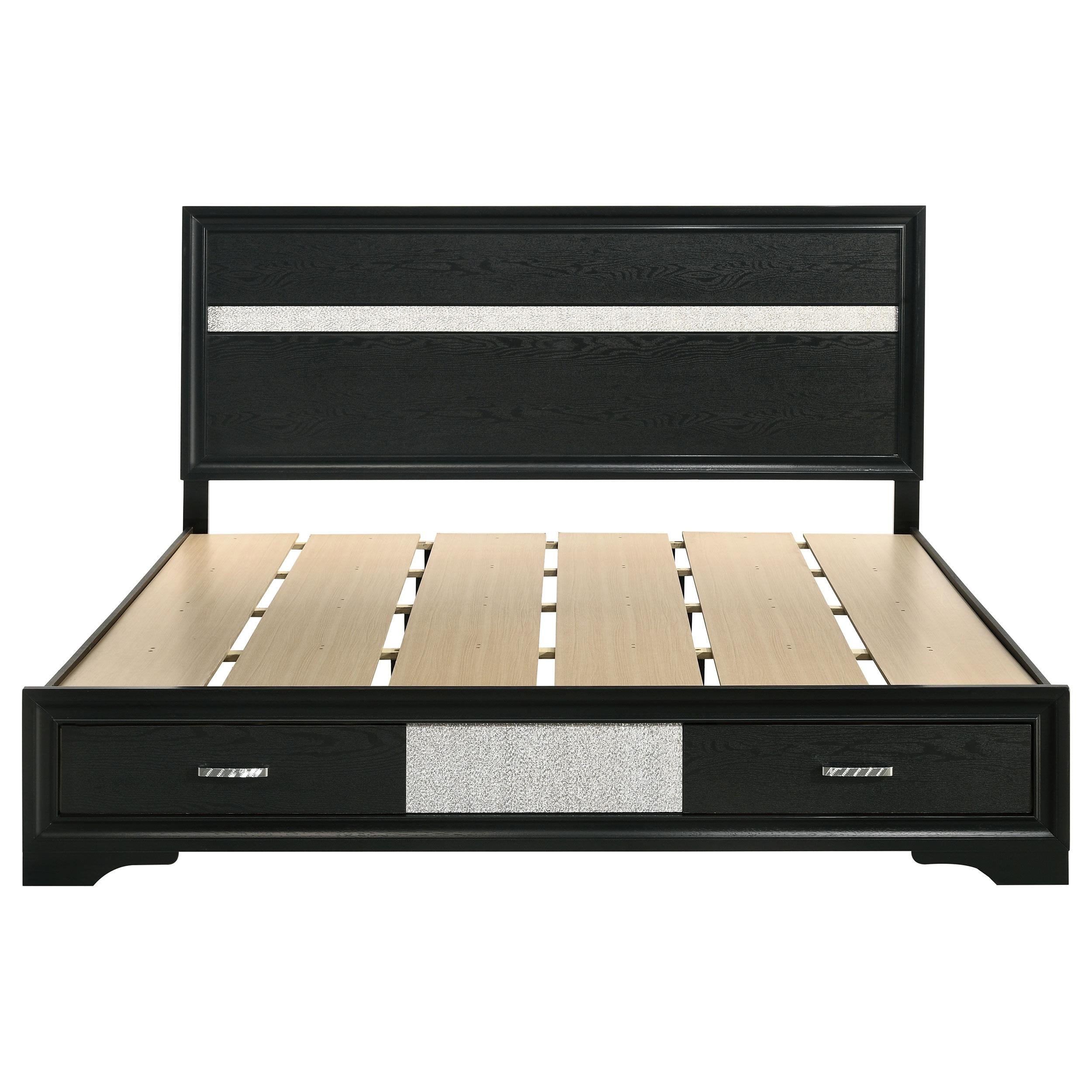Diamond Modern Furniture COA Miranda California King Panel Bed with Storage 206361KW IMAGE 3