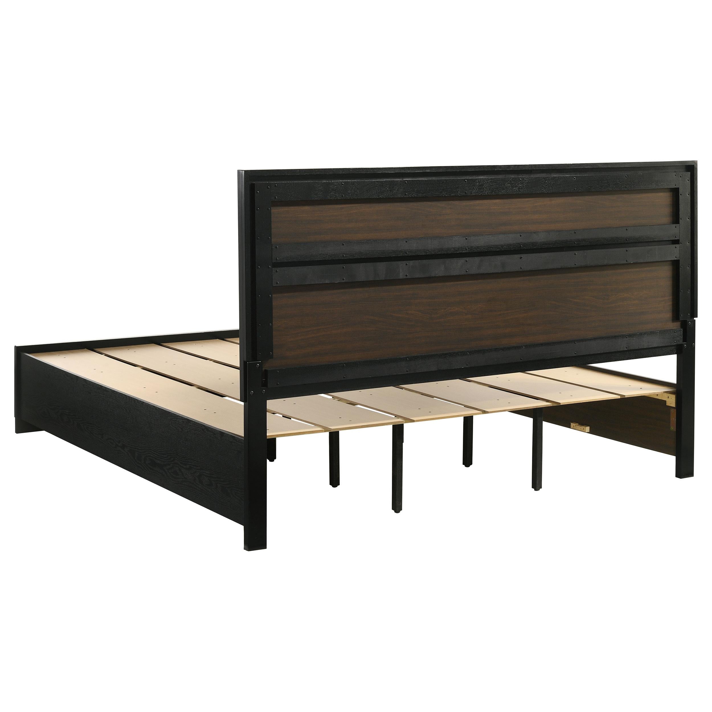 Diamond Modern Furniture COA Miranda King Panel Bed with Storage 206361KE IMAGE 4