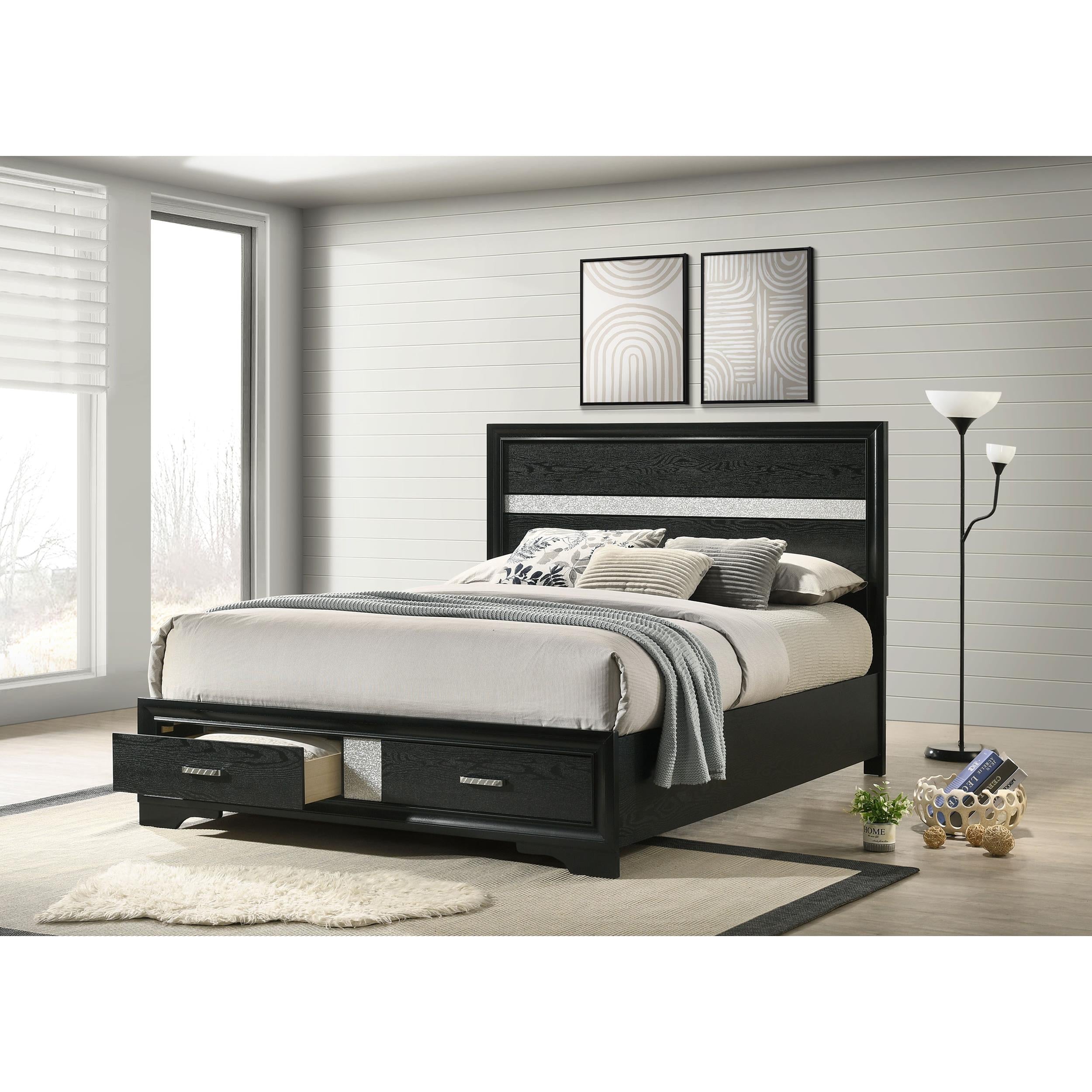 Diamond Modern Furniture COA Miranda Queen Panel Bed with Storage 206361Q IMAGE 6