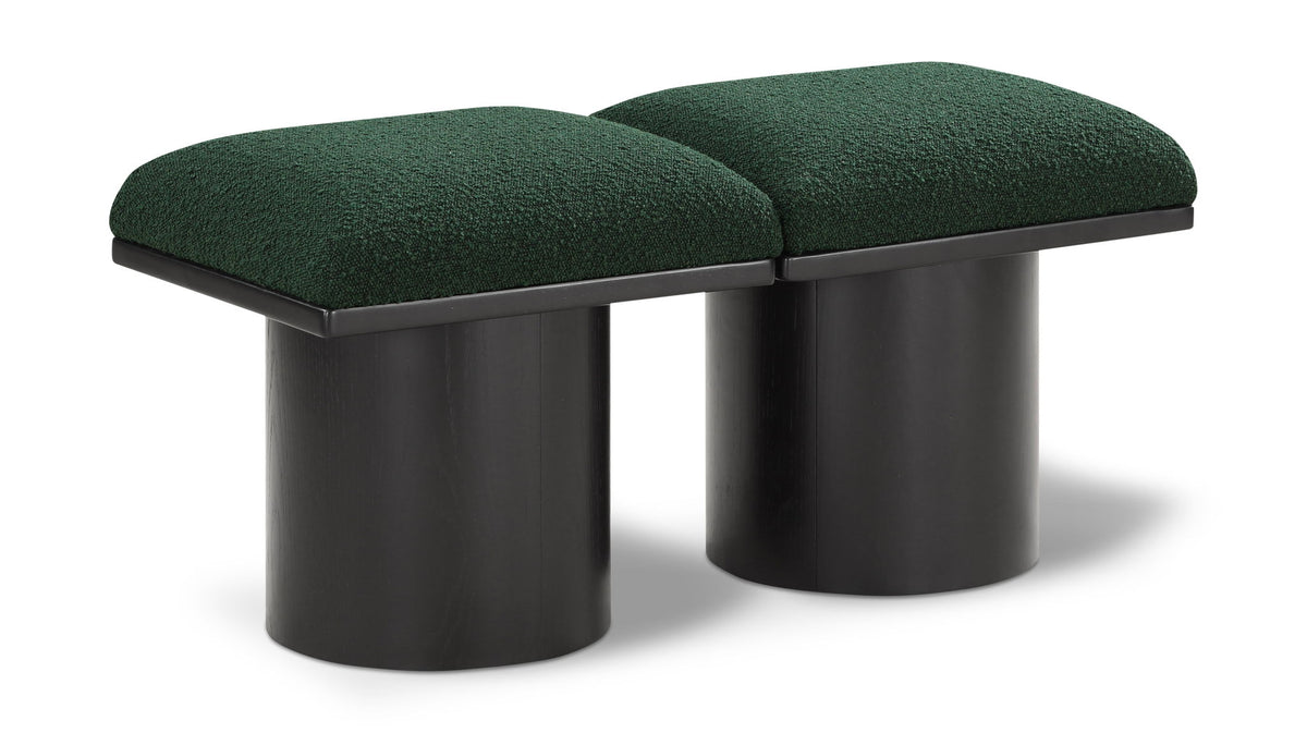 Pavilion - 2 Piece Modular Bench With Black Base