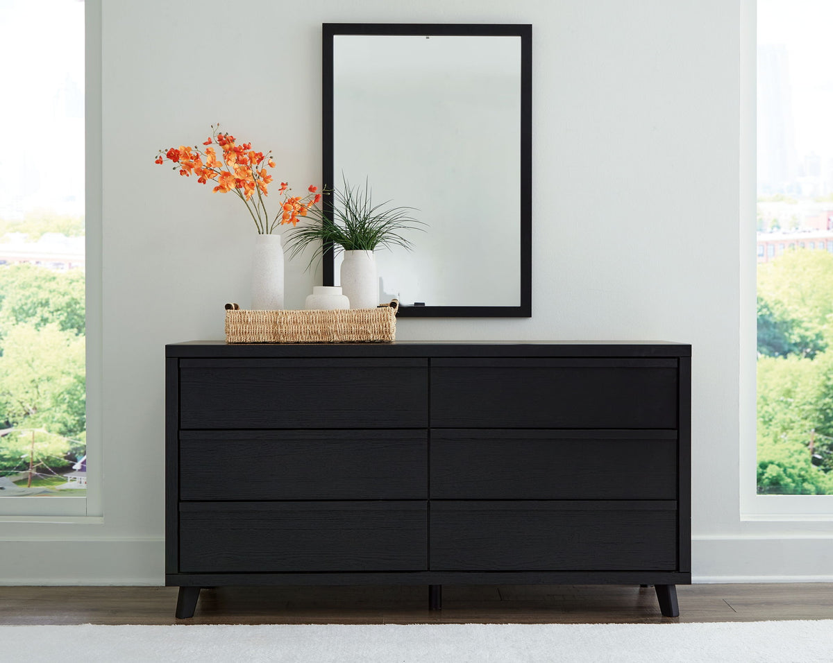 Danziar - Dresser And Mirror - Black