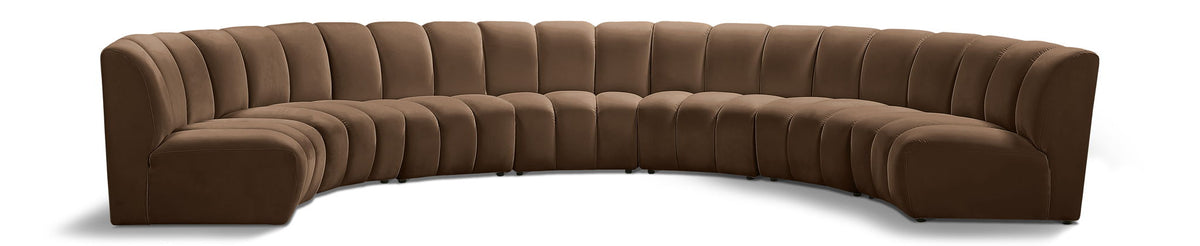 Infinity - 7 Piece Modular Sectional - Brown