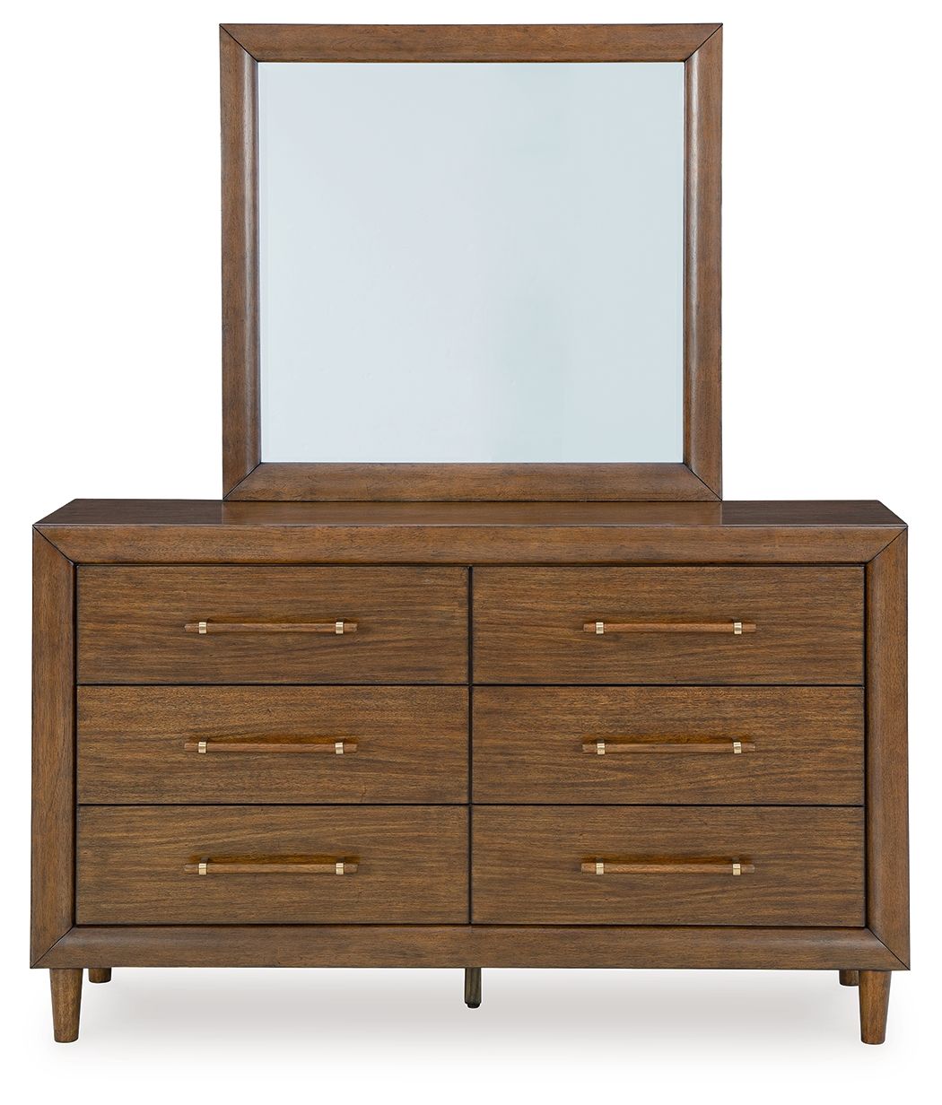 Lyncott - Dresser And Mirror - Brown