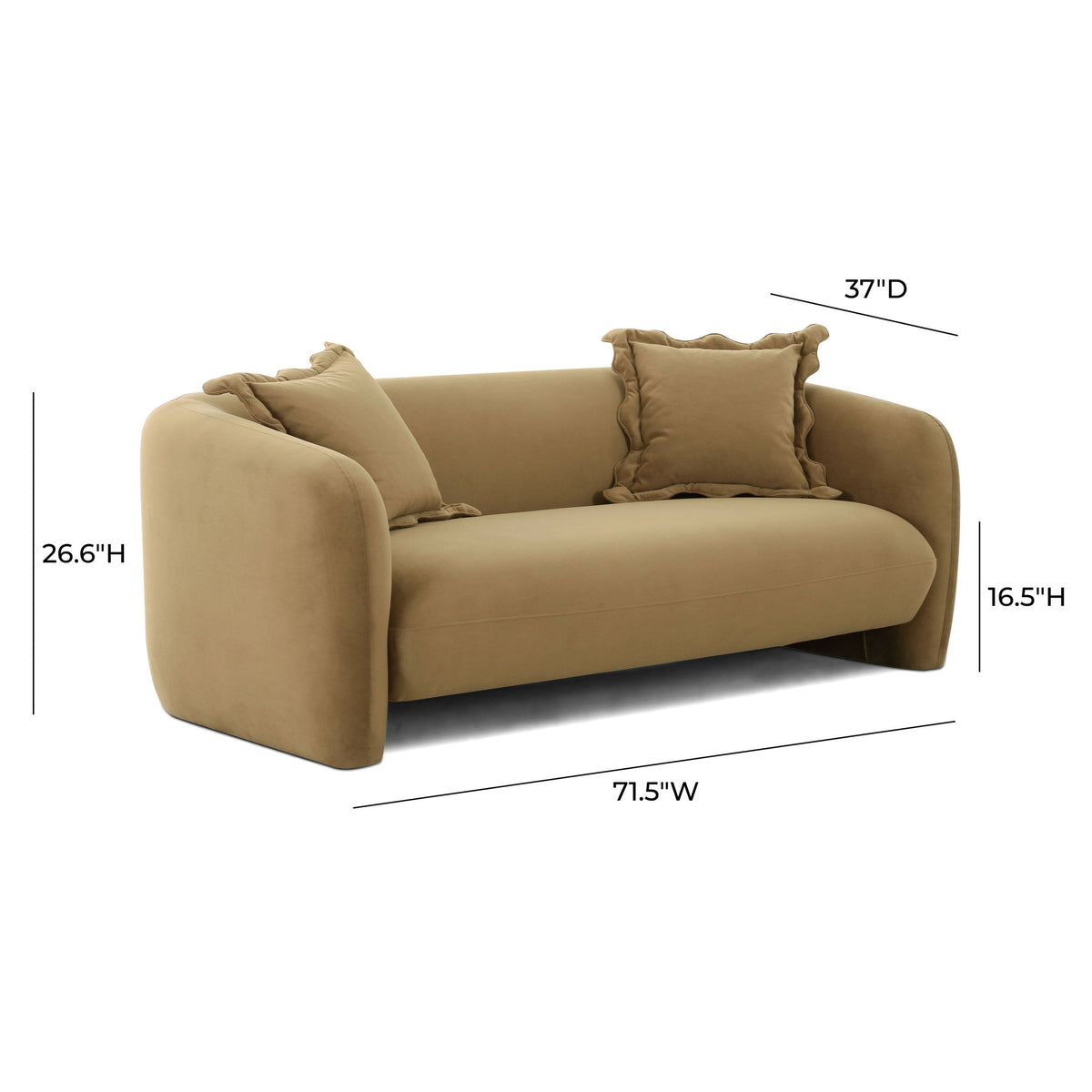 Lou - Fabric Loveseat