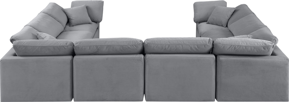Indulge - Velvet 8 Piece Modular Sectional