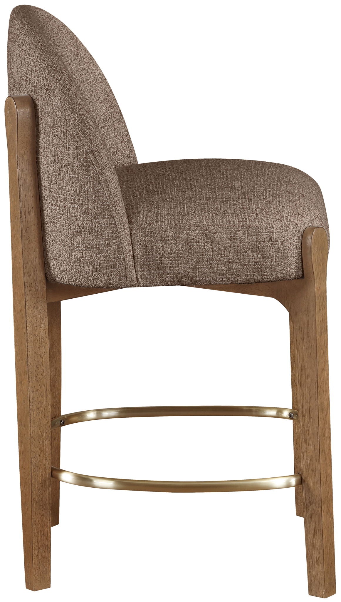 Torino - Counter Stool With Brushed Brown Base