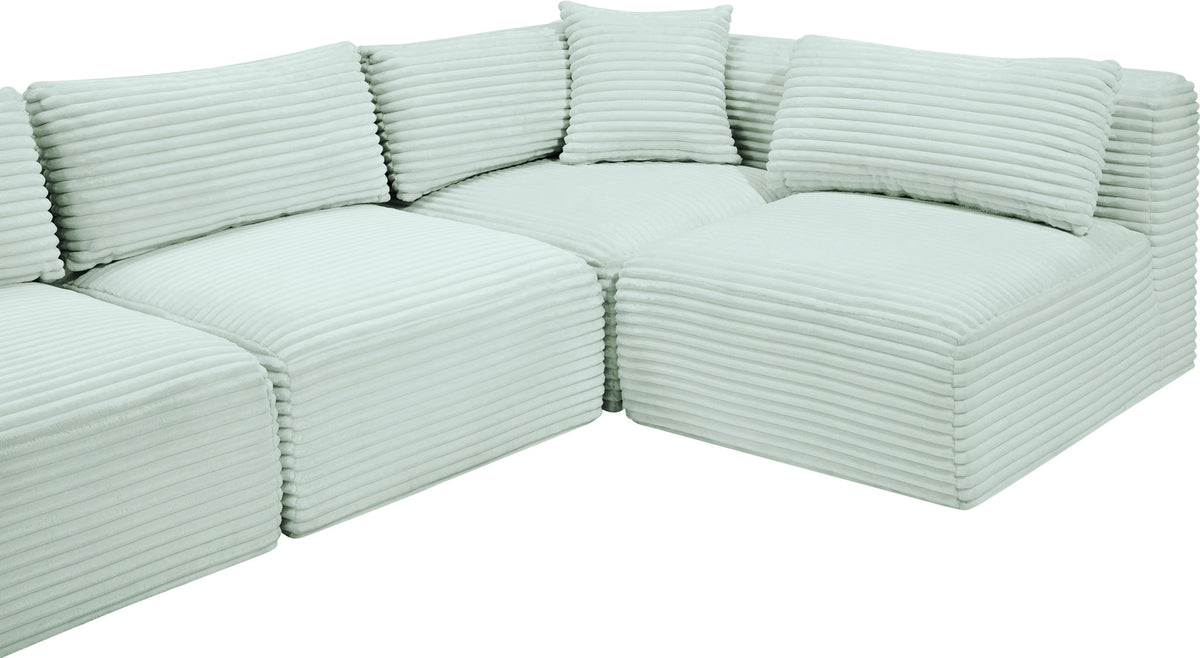 Shaggy - 6 Piece Modular U-Shaped Armless Sectional