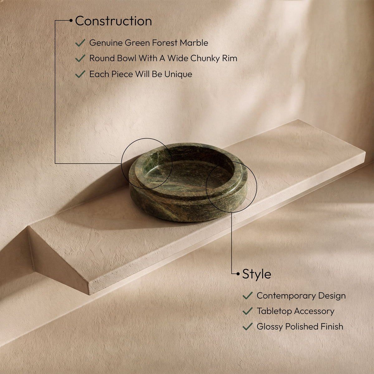 Parsons - Genuine Marble Bowl