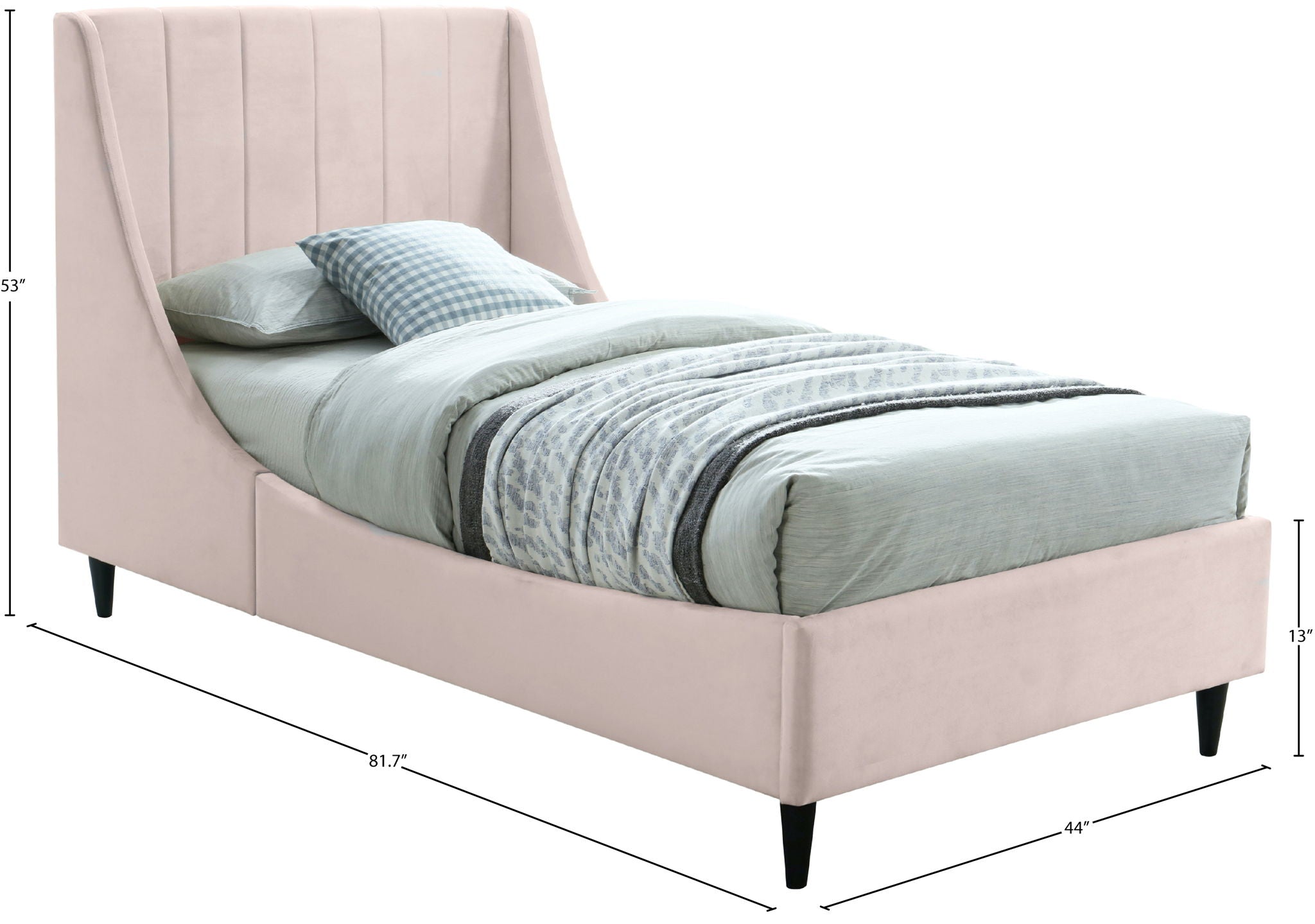 Eva - Velvet Bed