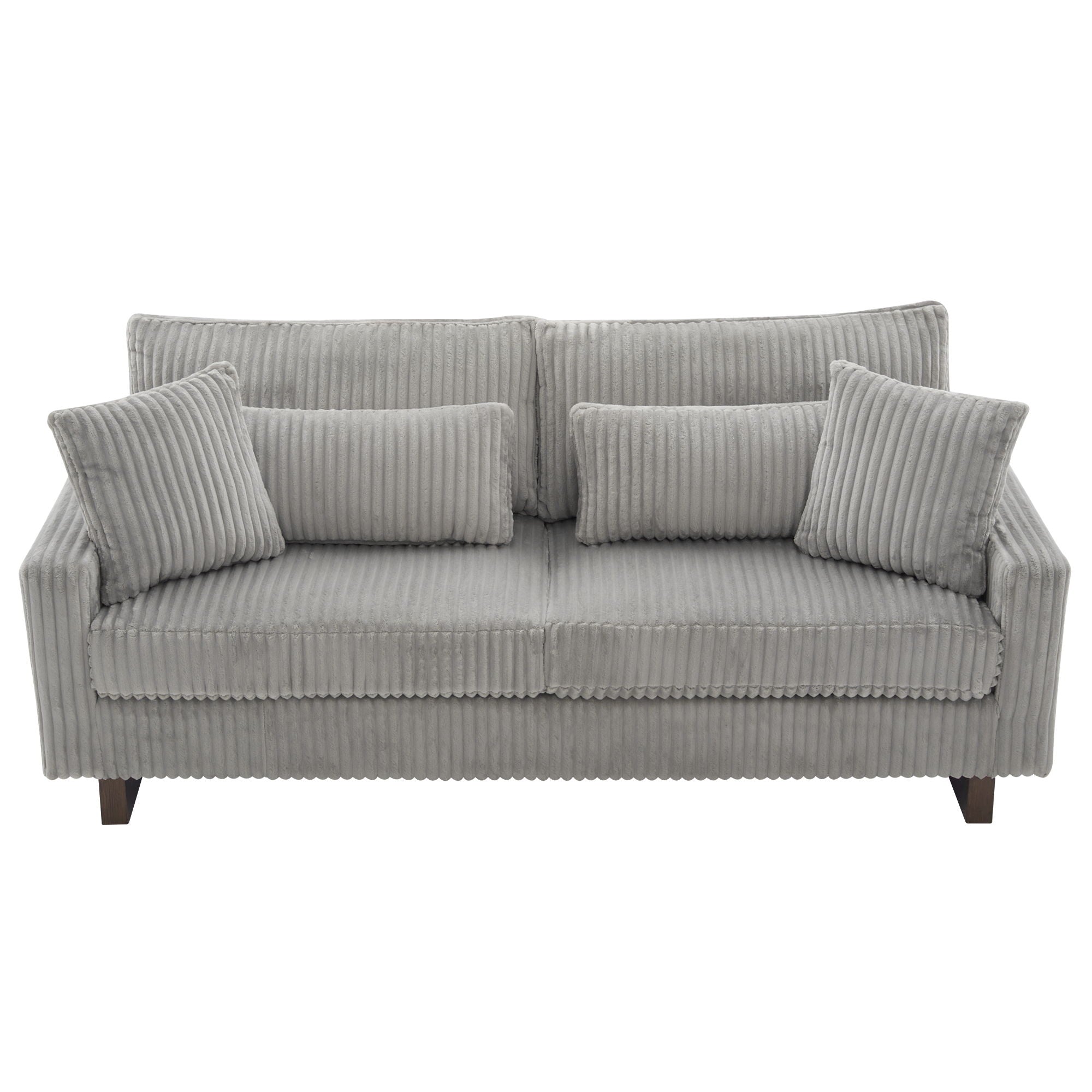 Modern Loveseat Sofa With 4 Pillows