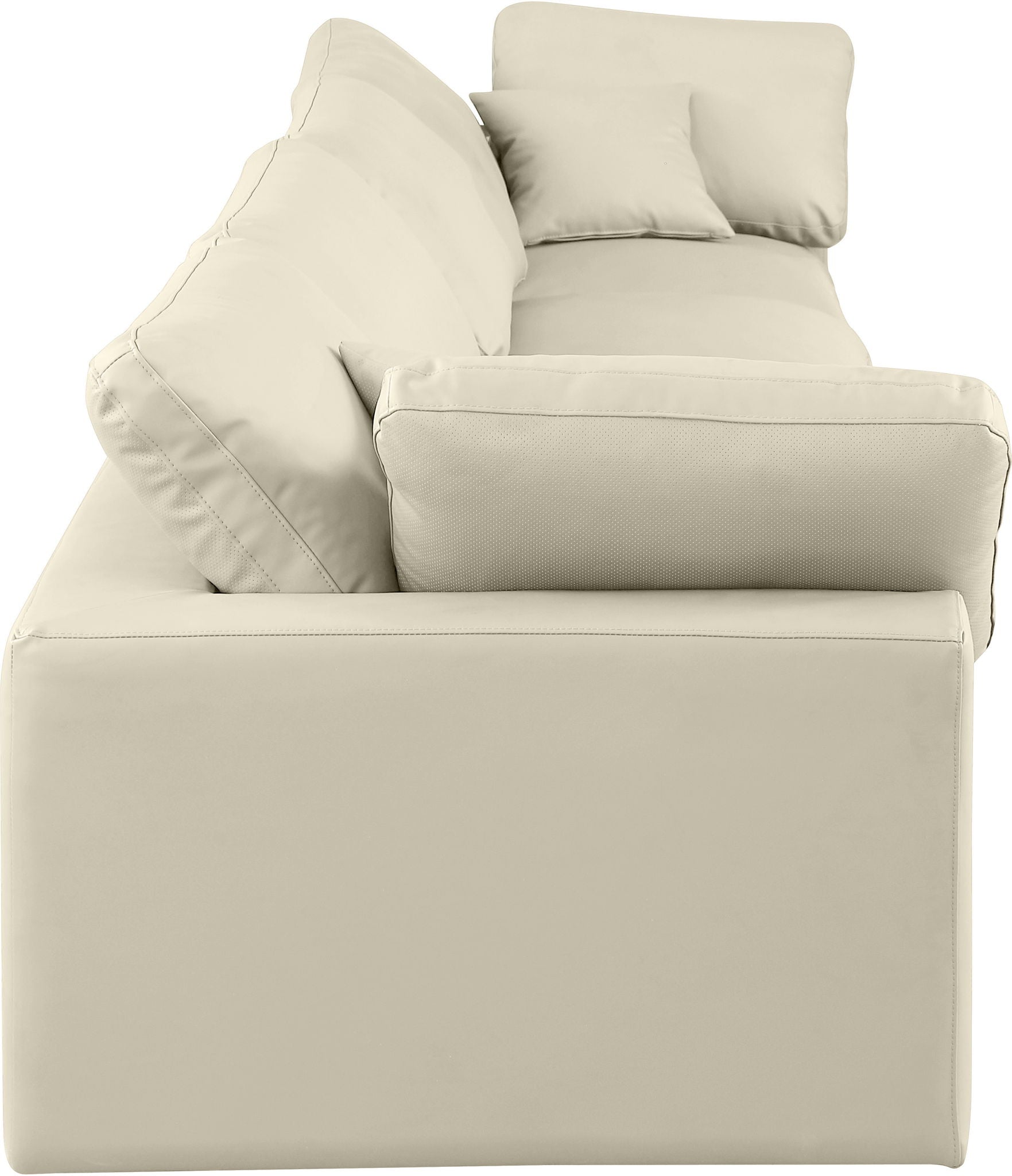Comfy - Faux Leather Modular Sofa 4 Seats