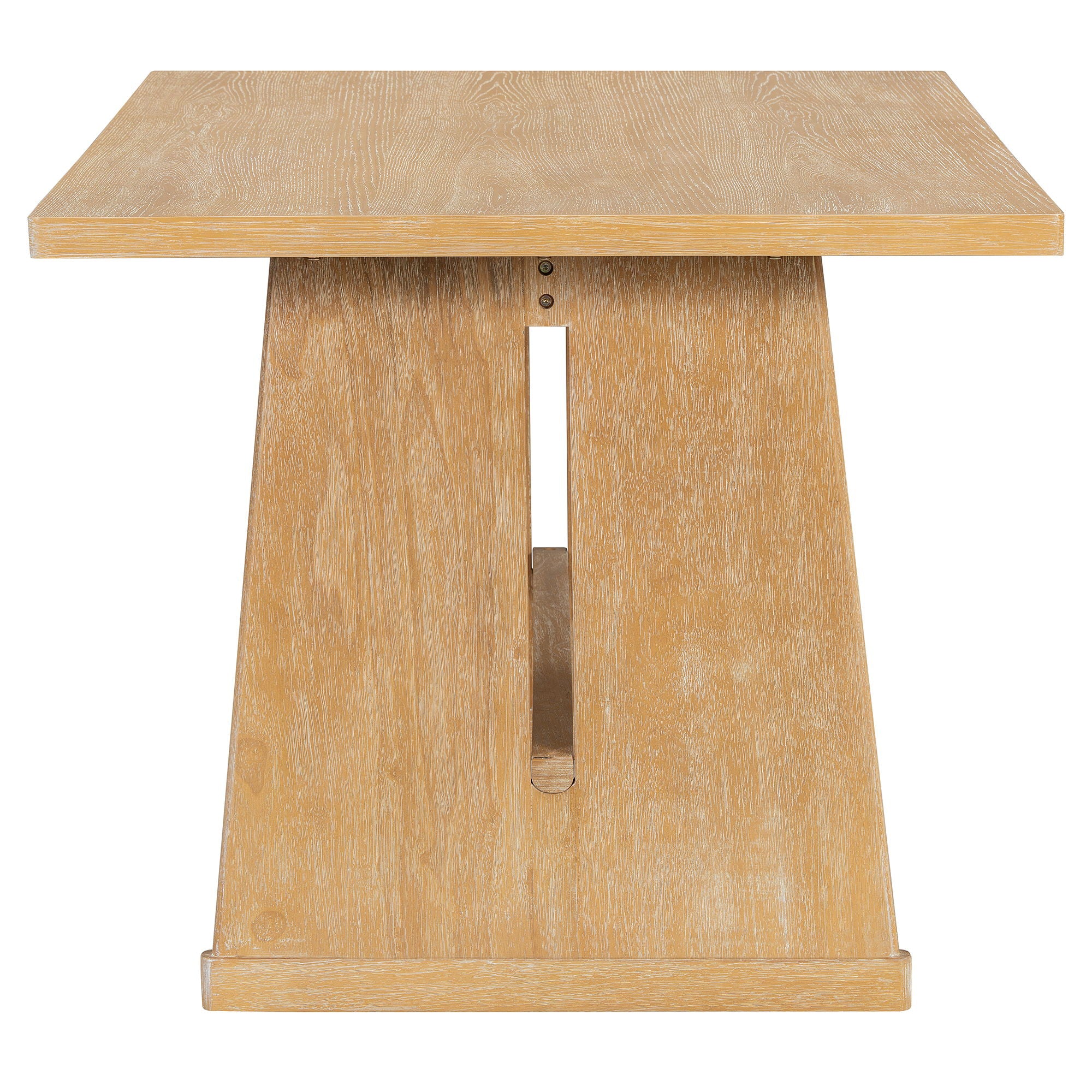 Dining Set With Rectangular Table, 4 Upholstered Chairs & 1 Padded Bench