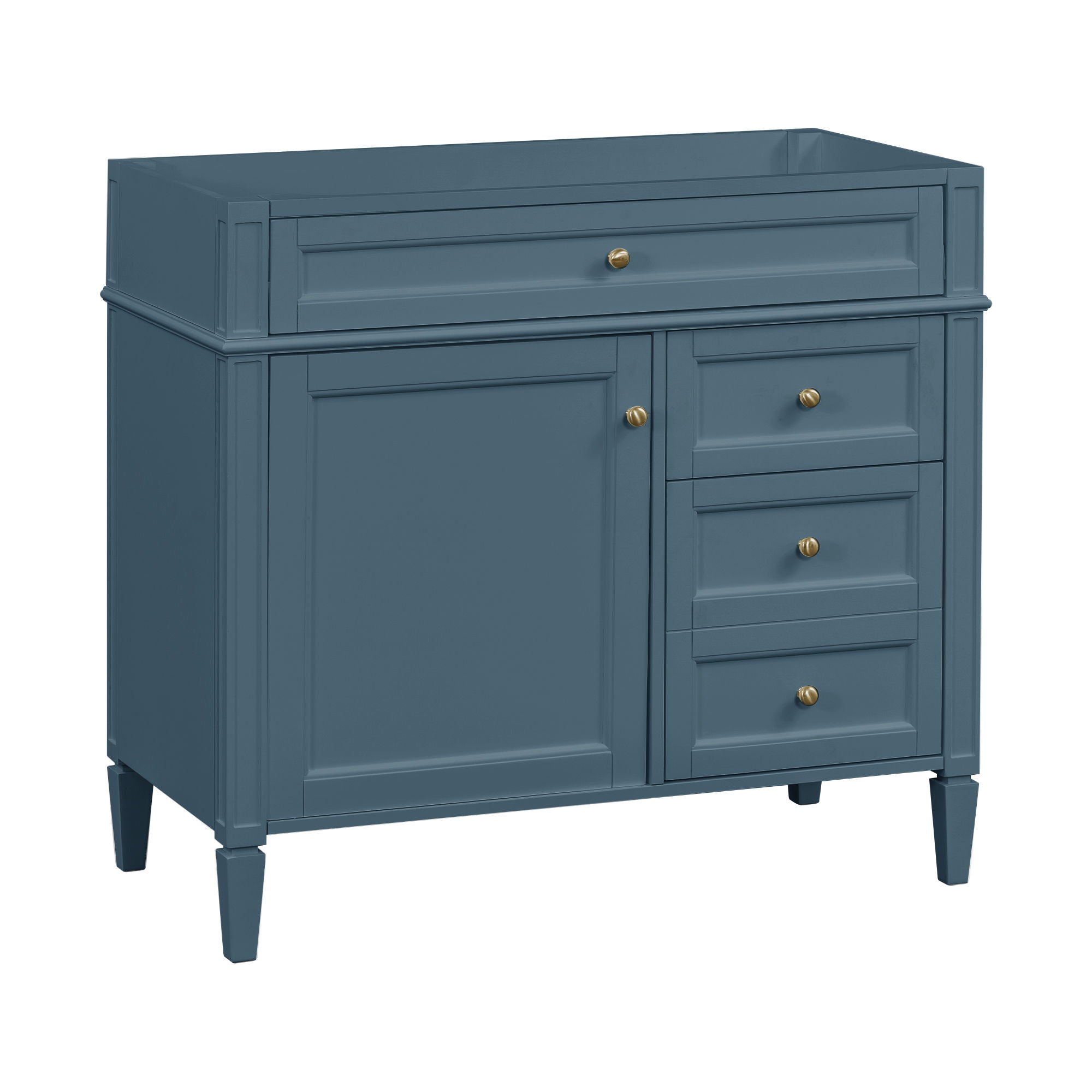 Bathroom Vanity With 2 Drawers And Tip-Out Drawer, Storage Cabinet