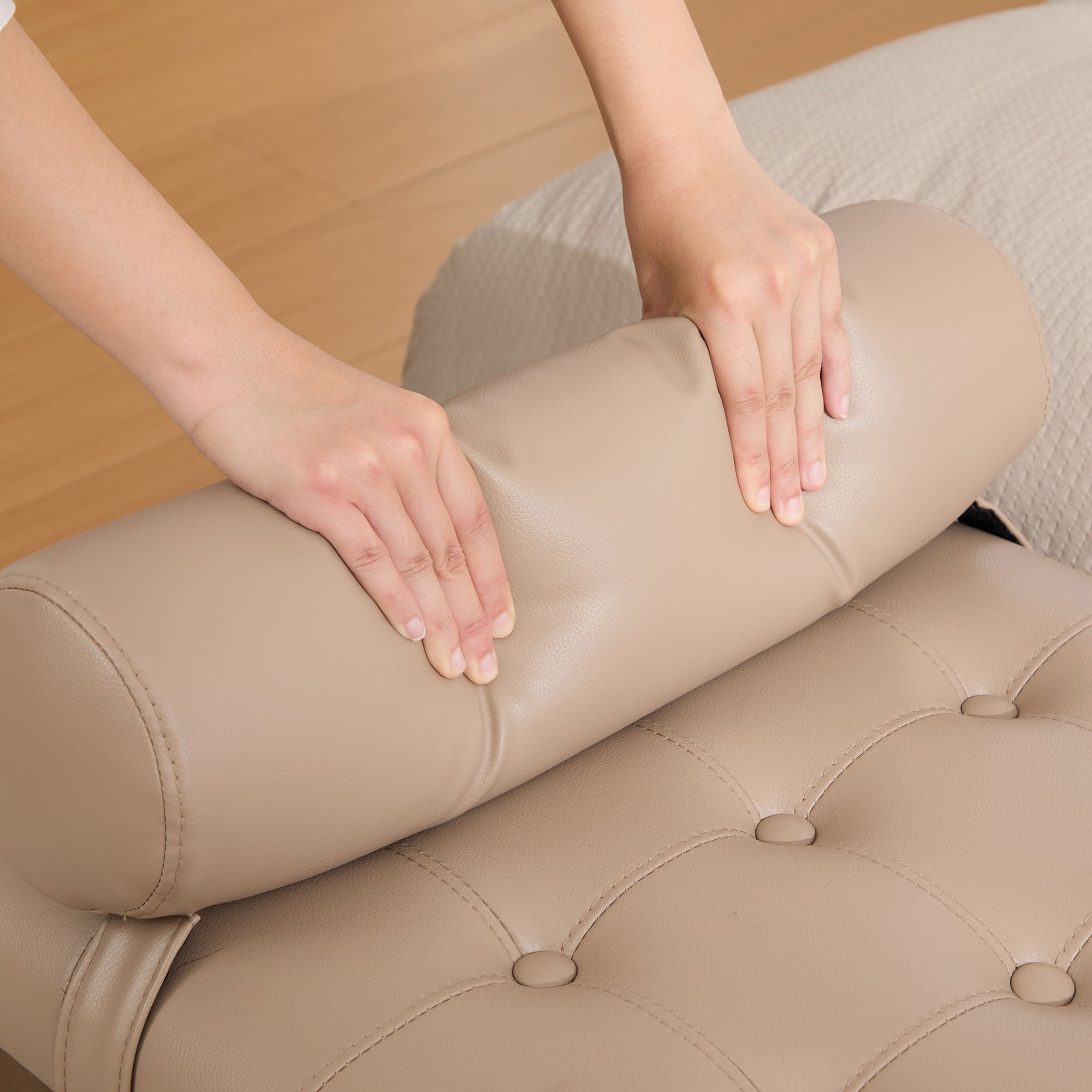 Upholstered End Of Bed Bench With Headrest