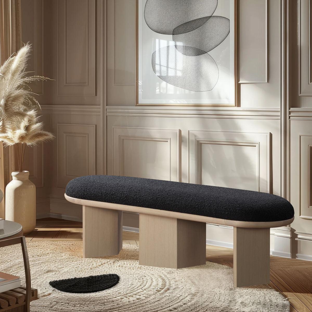 Wilshire - Bench With Natural Base