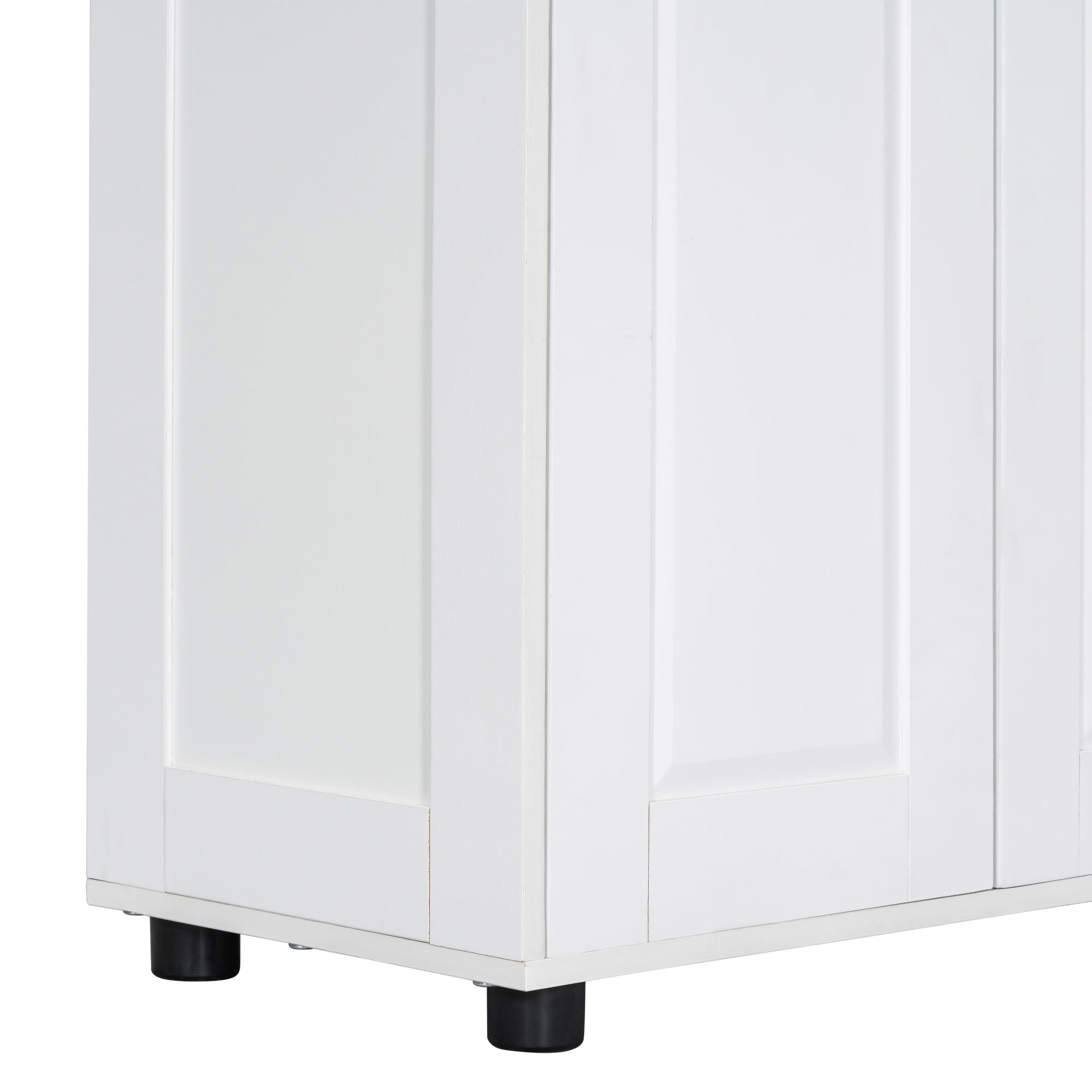 Storage Cabinet With Adjustable Shelves, 2 Doors, Rectangle Design For Bathroom