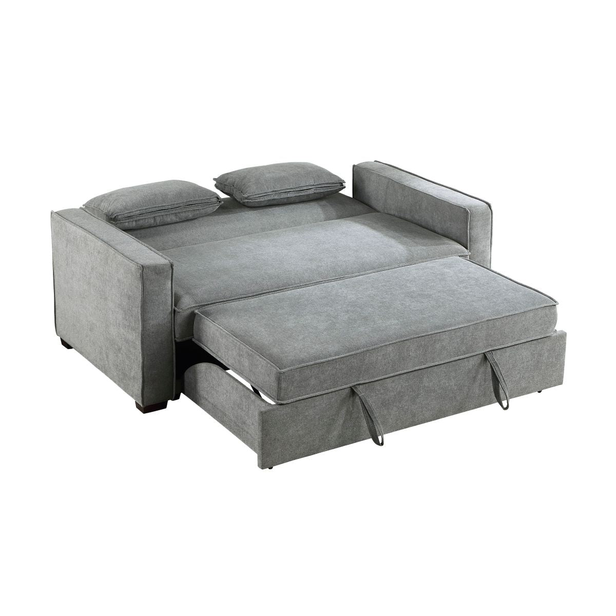 Alta - Convertible Studio Sofa With Pull-Out Bed - Gray