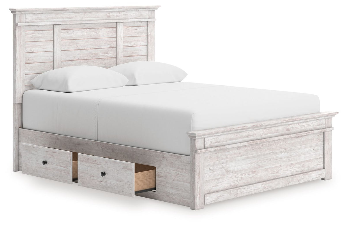 Makidern - Panel Storage Bed