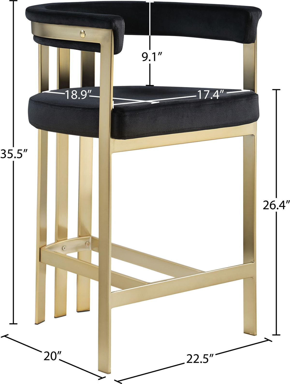 Marcello - Counter Stool