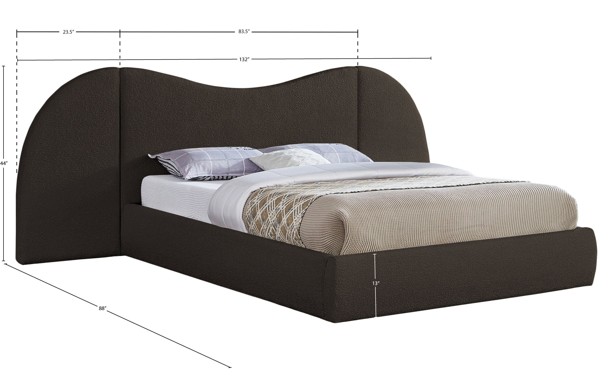 Everest - Boucle Fabric Bed