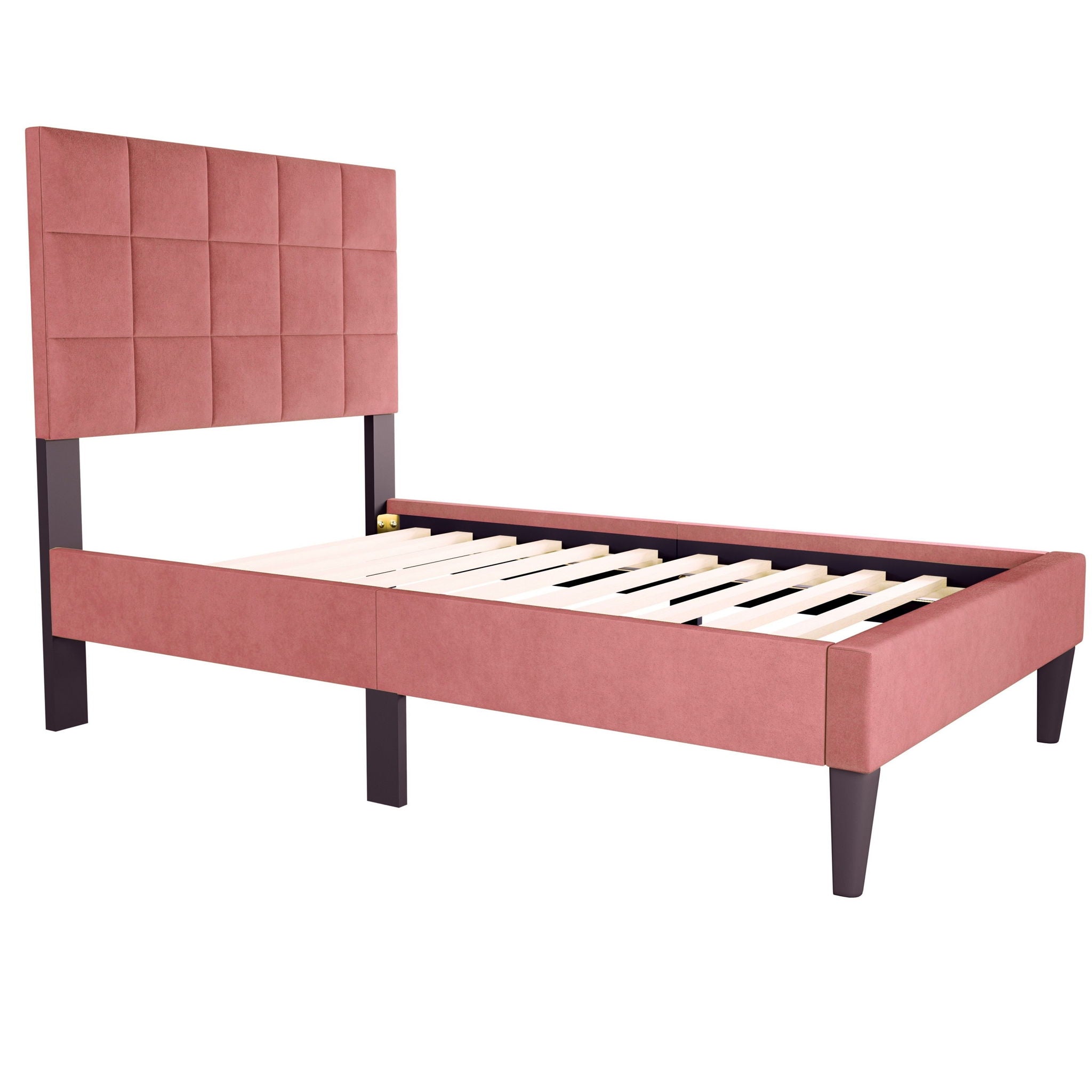 Modern Bed With Adjustable Headboard