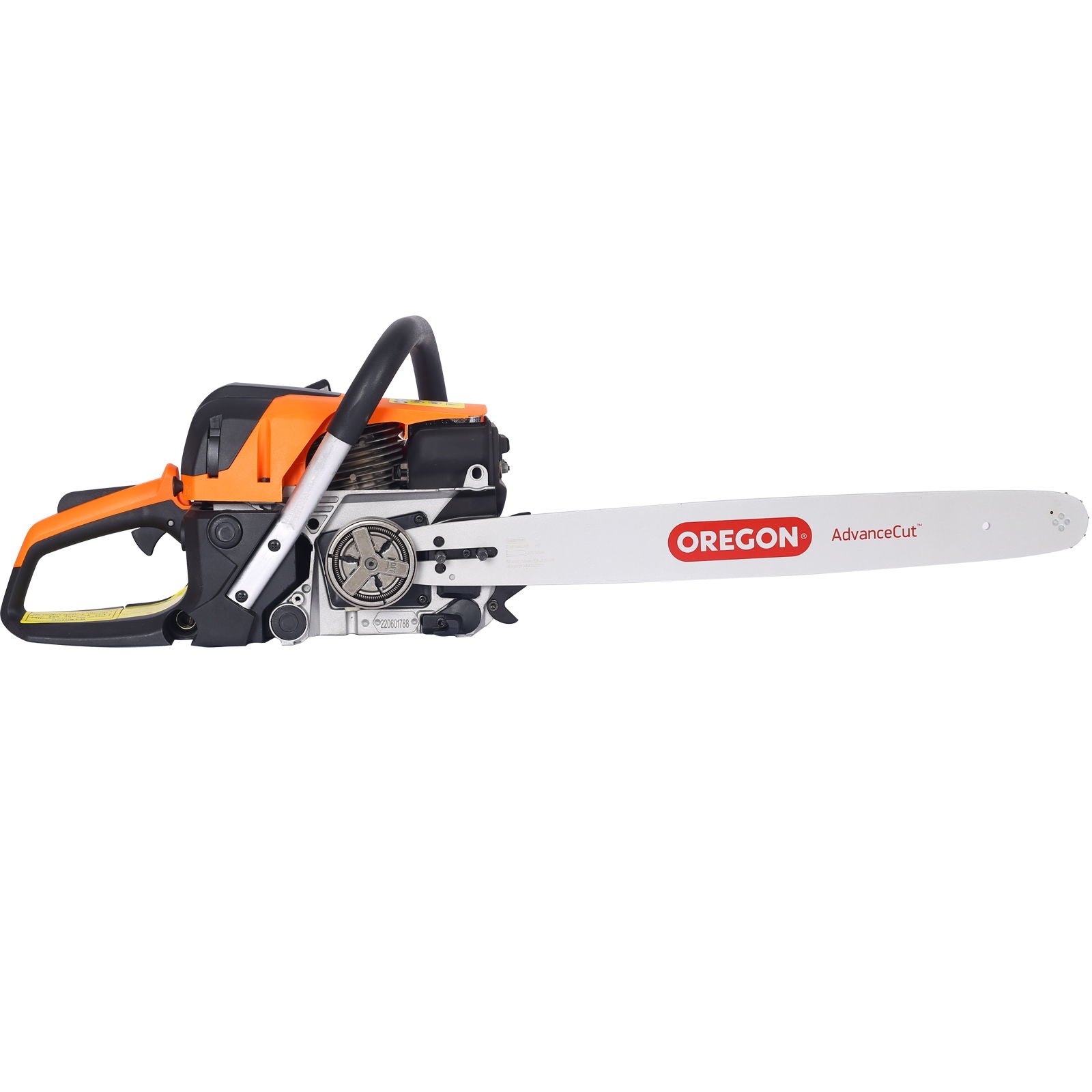 58Cc Gasoline Chainsaw 20" Bar For Wood Cutting With Oregon Chain And Bar - Orange