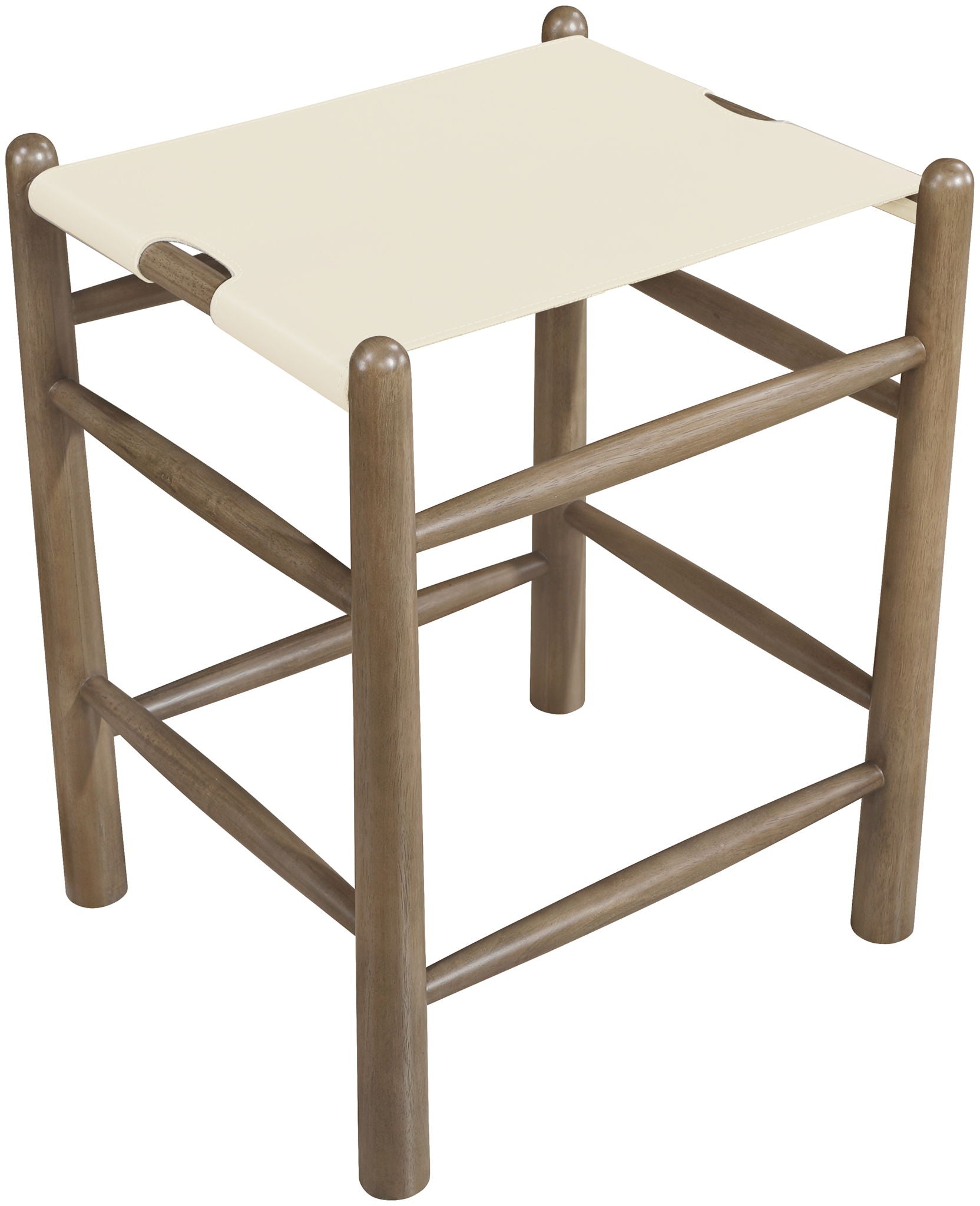 Santos - Backless Counter Stool With Stained Brown Base