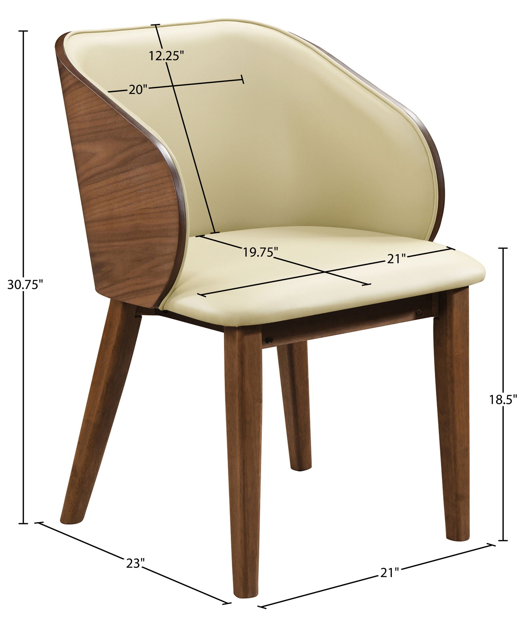 Glenwood - Vegan Leather Upholstered Dining Chair (Set of 2)