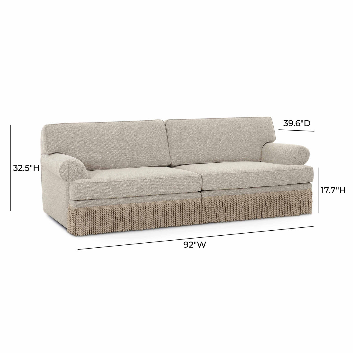 Yvette - Sofa - Warm Gray