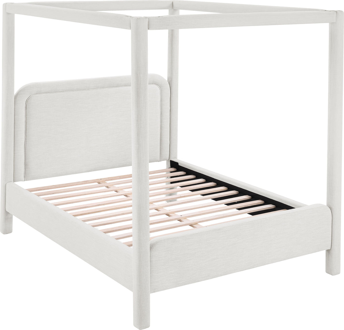 Salina - Linen Textured Fabric Upholstered Bed