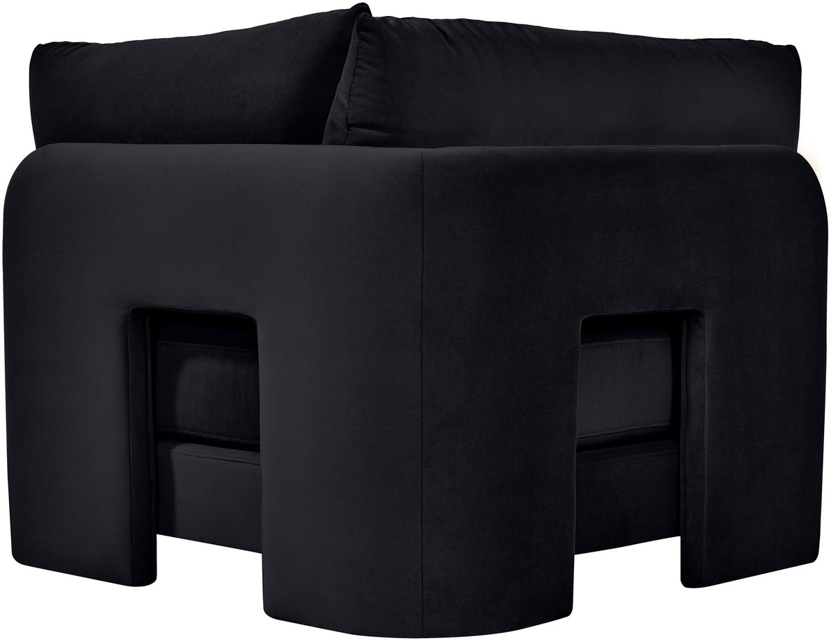 Hammond - Velvet Performance Fabric Upholstered Corner Chair