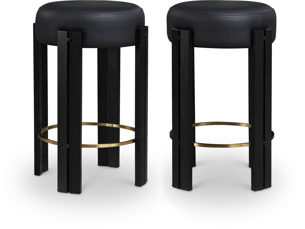 Harrison - Counter Stool With Black Legs