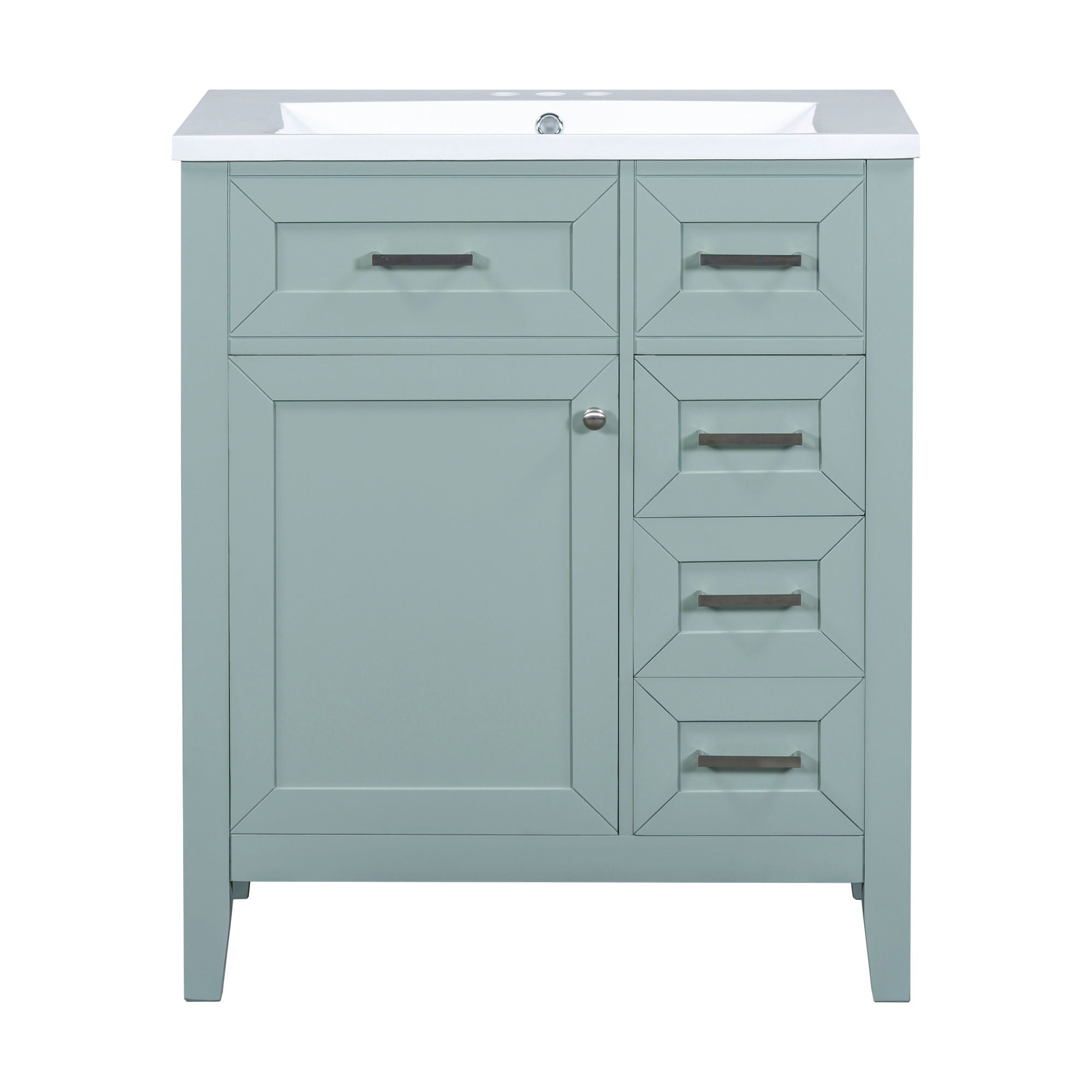 Modern Bathroom Vanity With Sink Combo, 3 Drawers