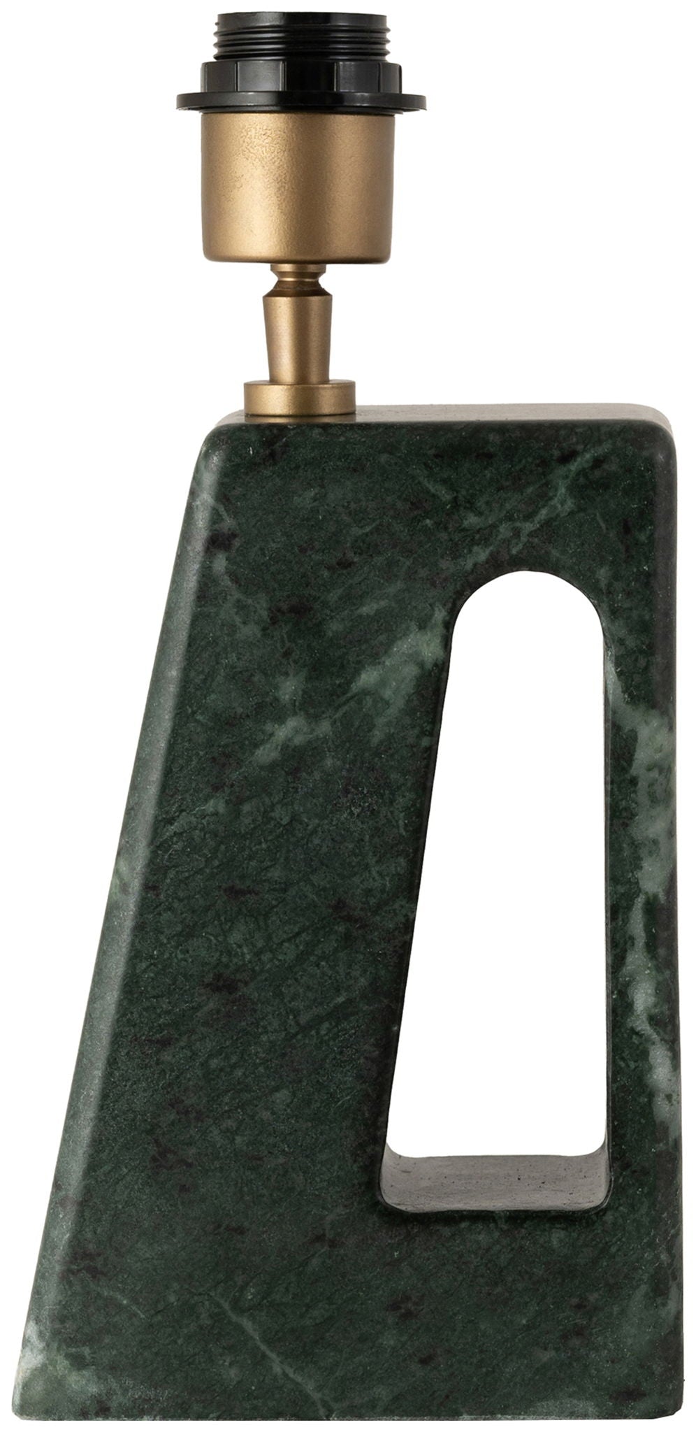 Vellum - Genuine Marble Base And Linen Textured Fabric Shade Table Lamp