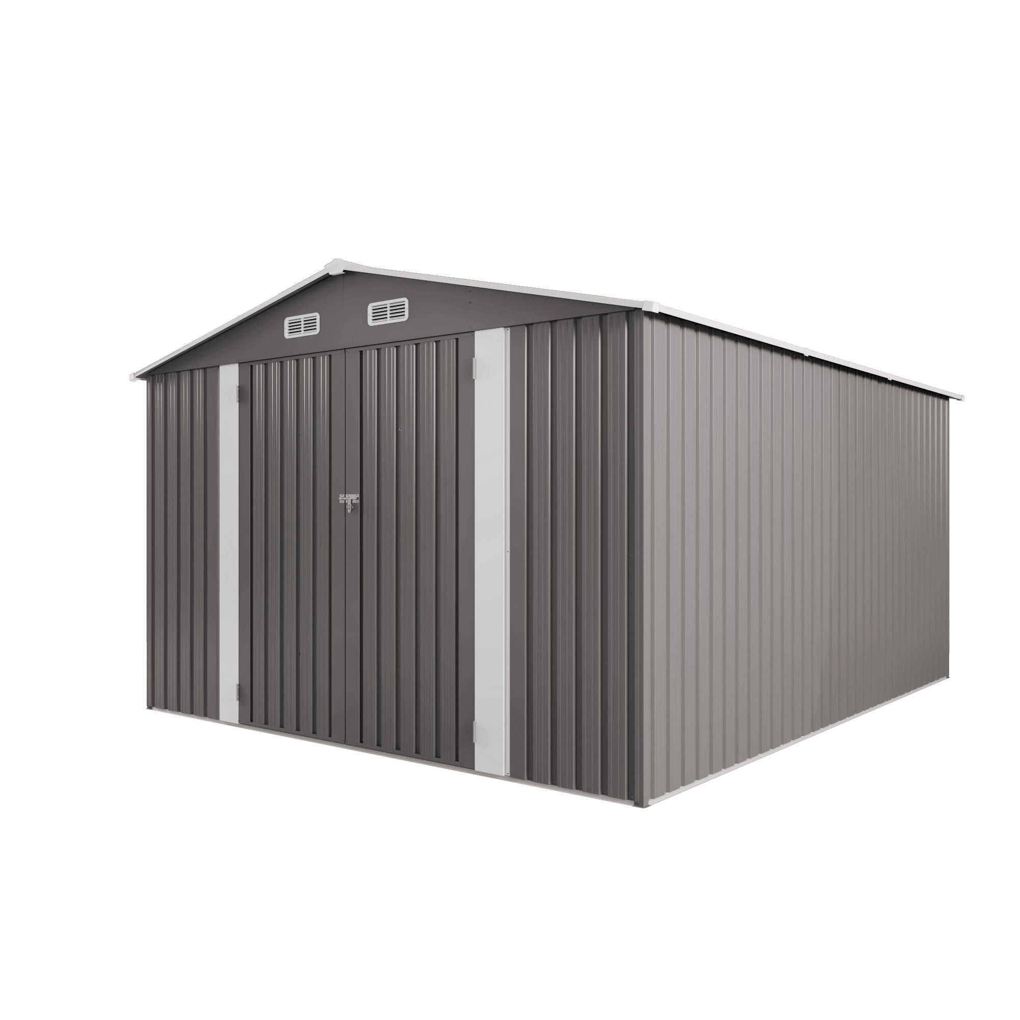 Outdoor Storage Shed With Lockable Doors