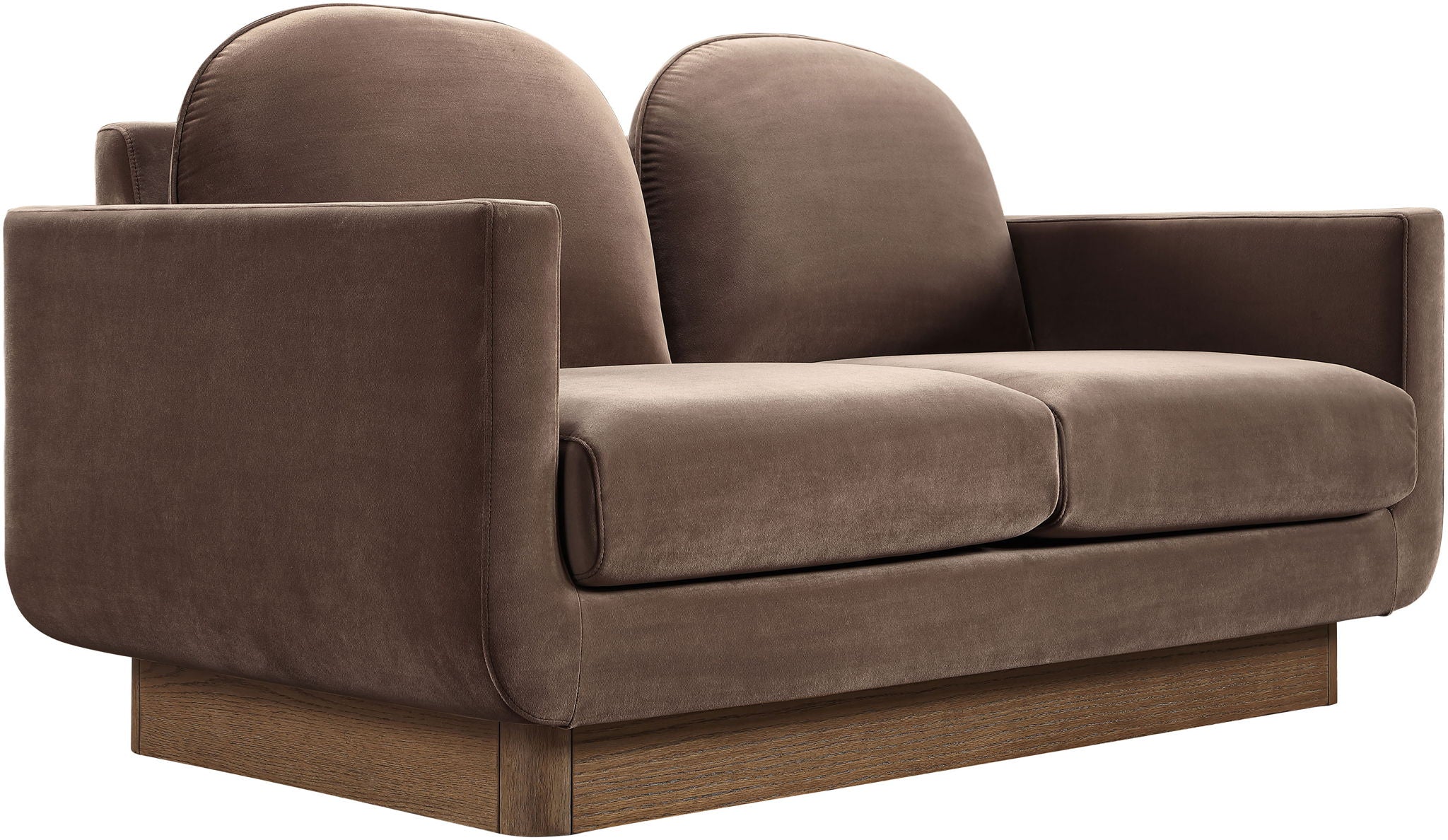 Diviento - Velvet Performance Fabric Upholstered Loveseat