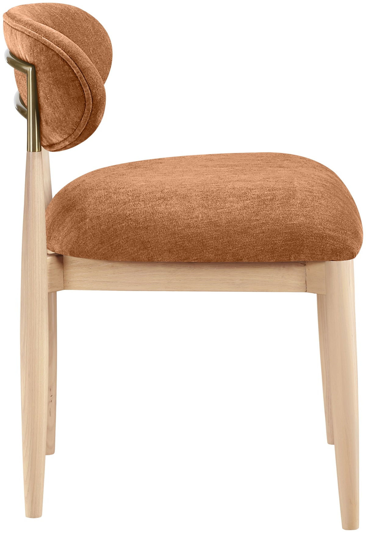 Riccio - Fabric Dining Side Chair (Set of 2) - Natural Frame