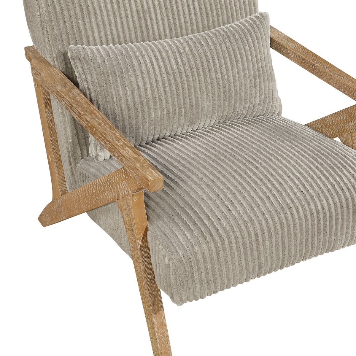 Chevron - Accent Chair - Taupe