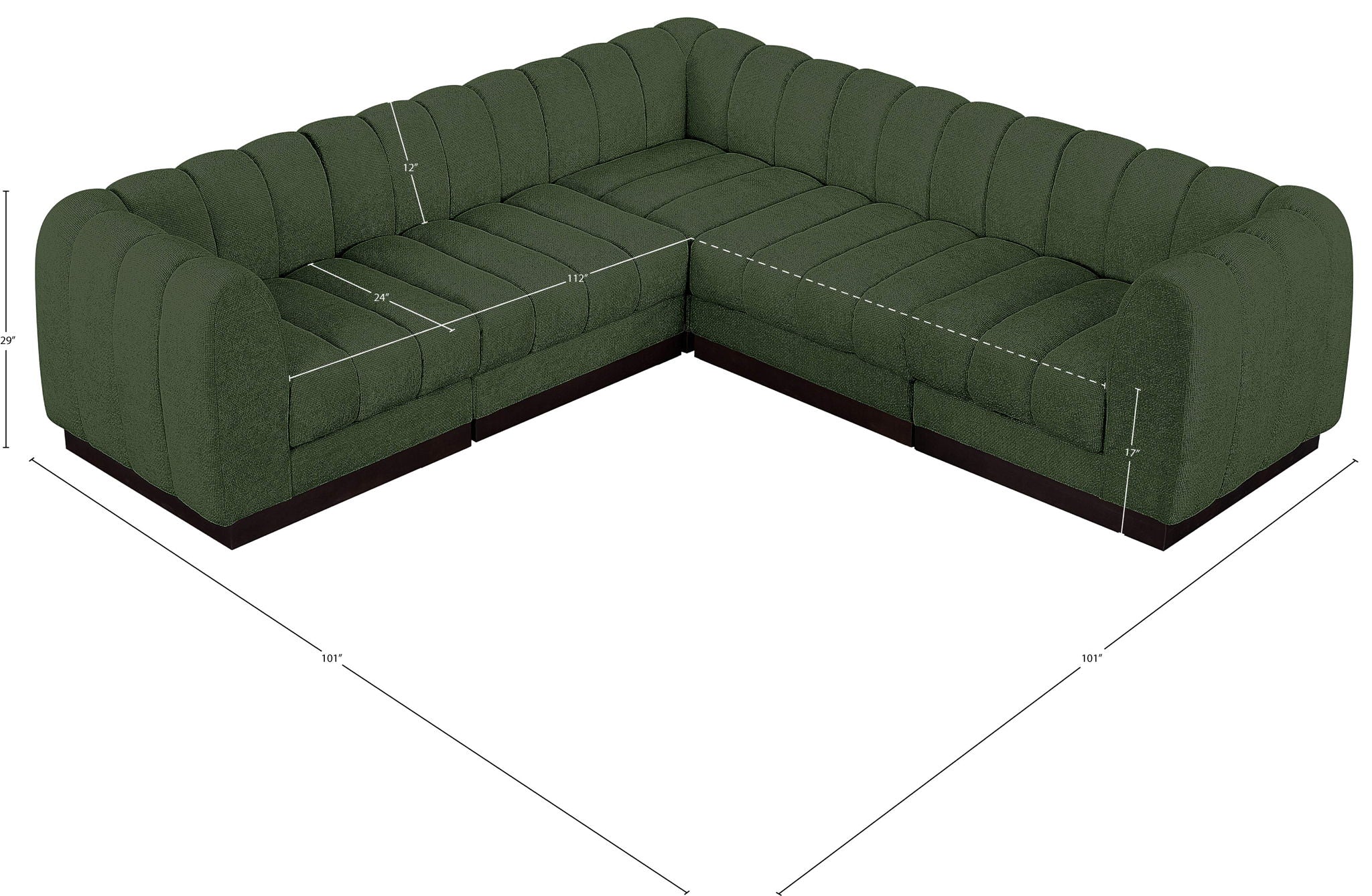 Quinn - 5 Piece Modular Sectional