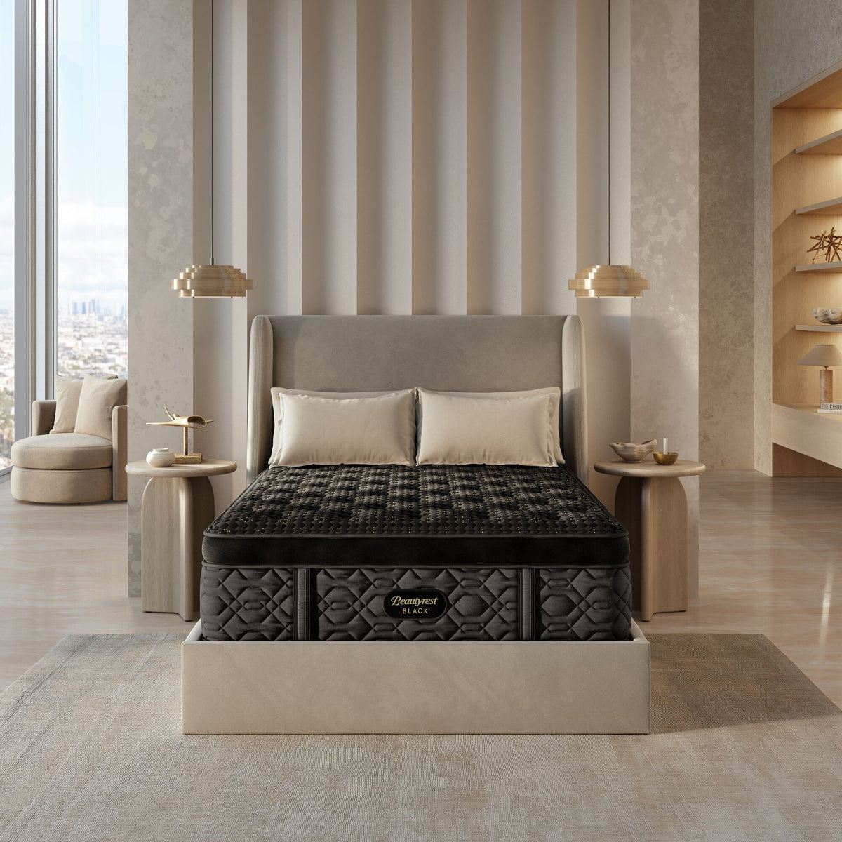Beautyrest Black - 17.25" Series Four Plush Summit Pillow Top Mattress