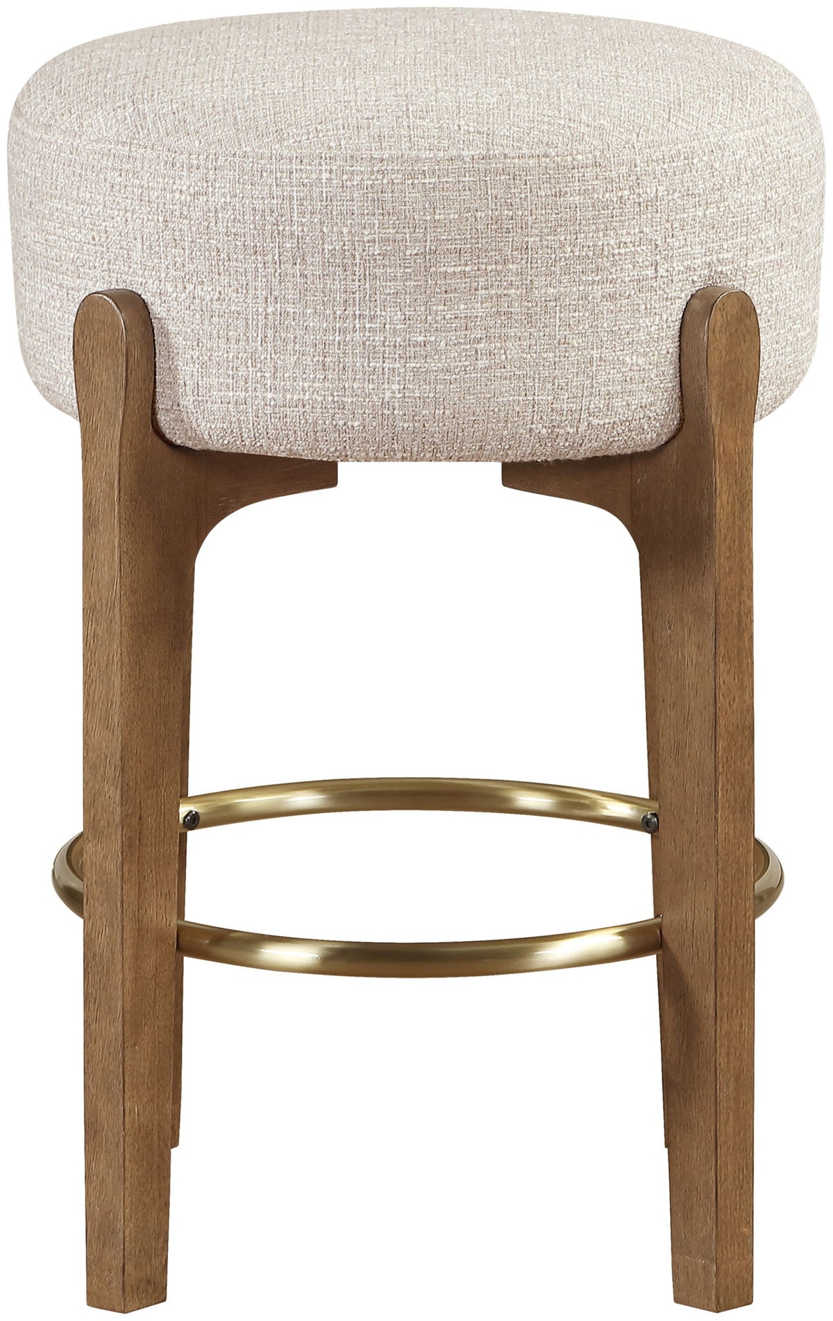 Torino - Backless Counter Stool With Brushed Brown Base (Set of 2)