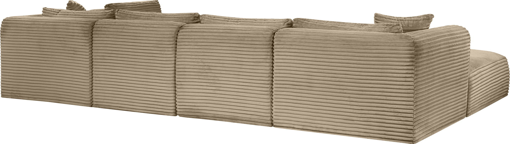 Shaggy - Fabric 6 Piece Modular U-Shaped Sectional