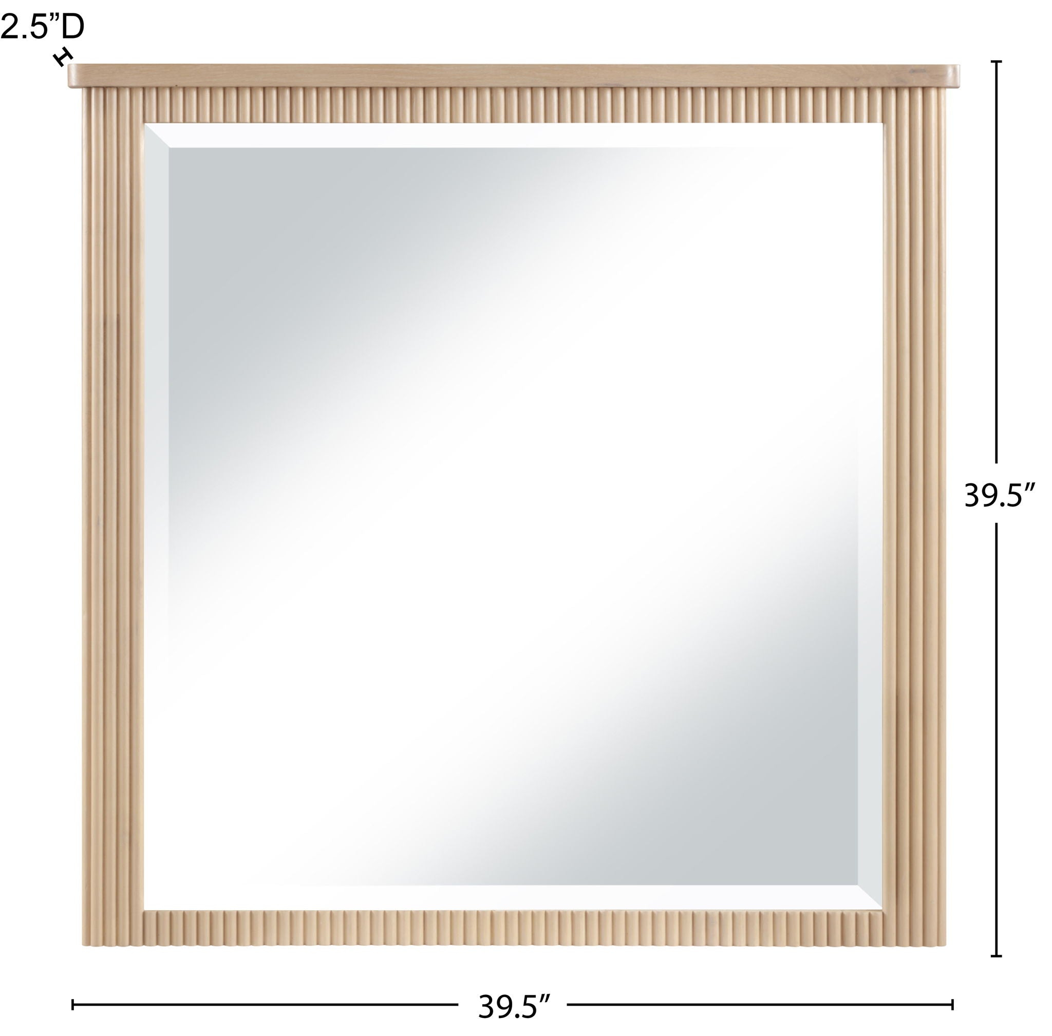Astrid - Solid Wood And Oak Veneer Mirror