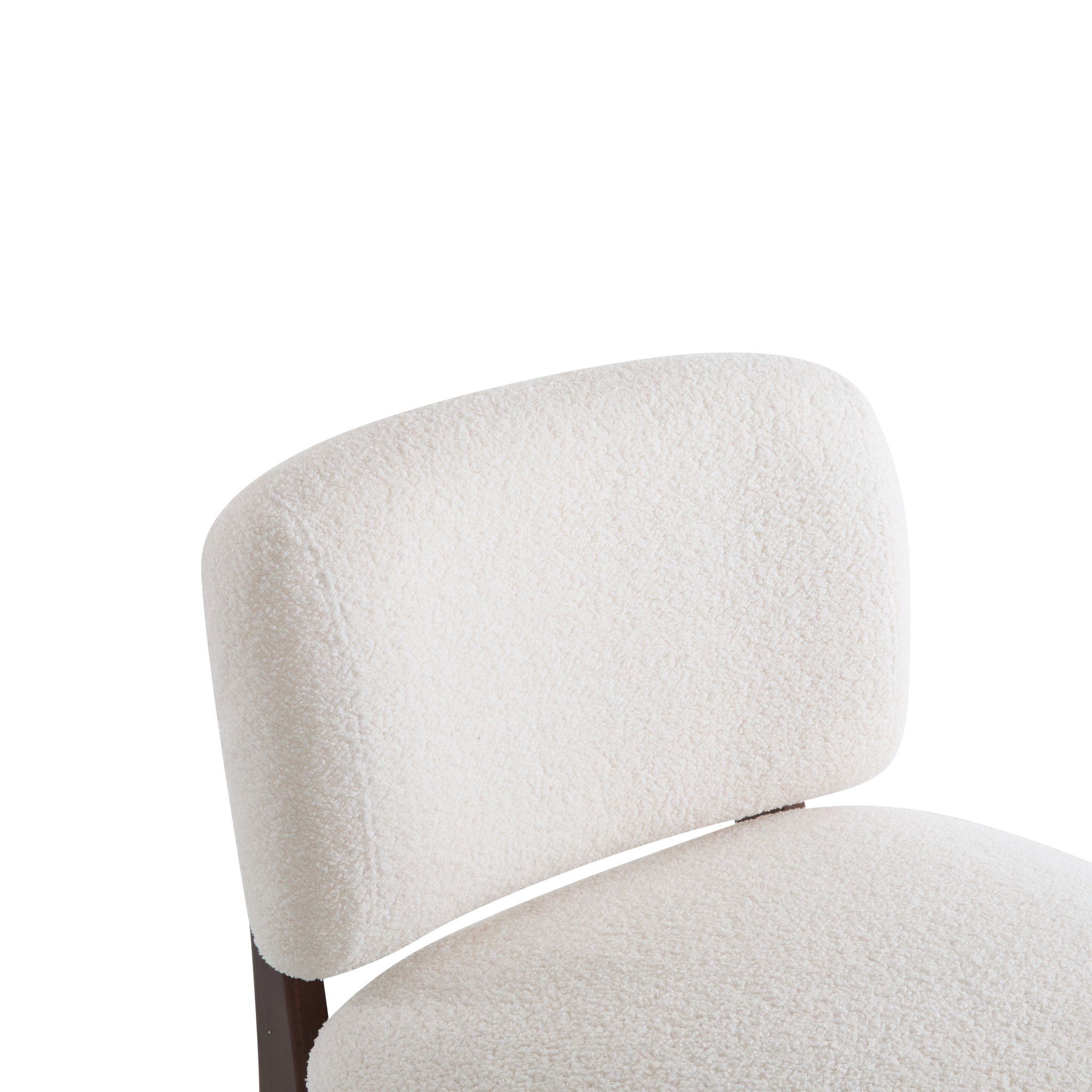 Modern Boucle Lounge Chair With Solid Wood Frame, Soft And Durable Boucle Upholstery - Beige