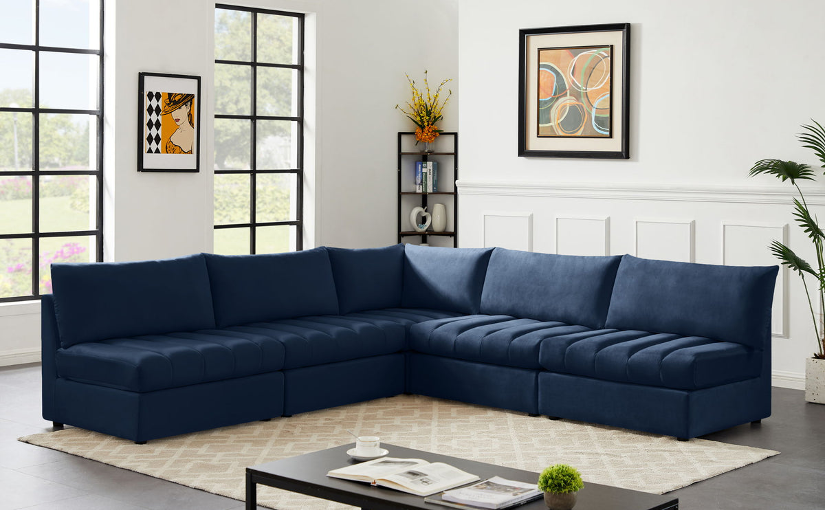 Jacob - Modular Corner Armless Sectional 5 Piece